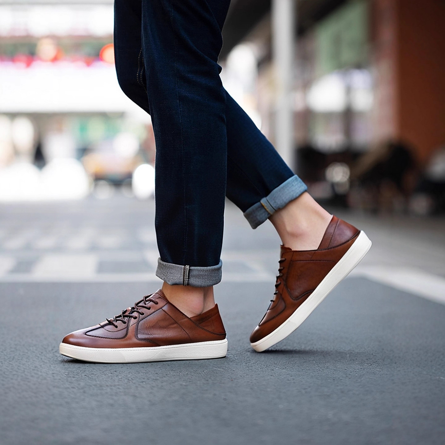 Giày thể thao nam da bò thật – Mềm mại, retro, dây buộc đa năng_thumbnail_5