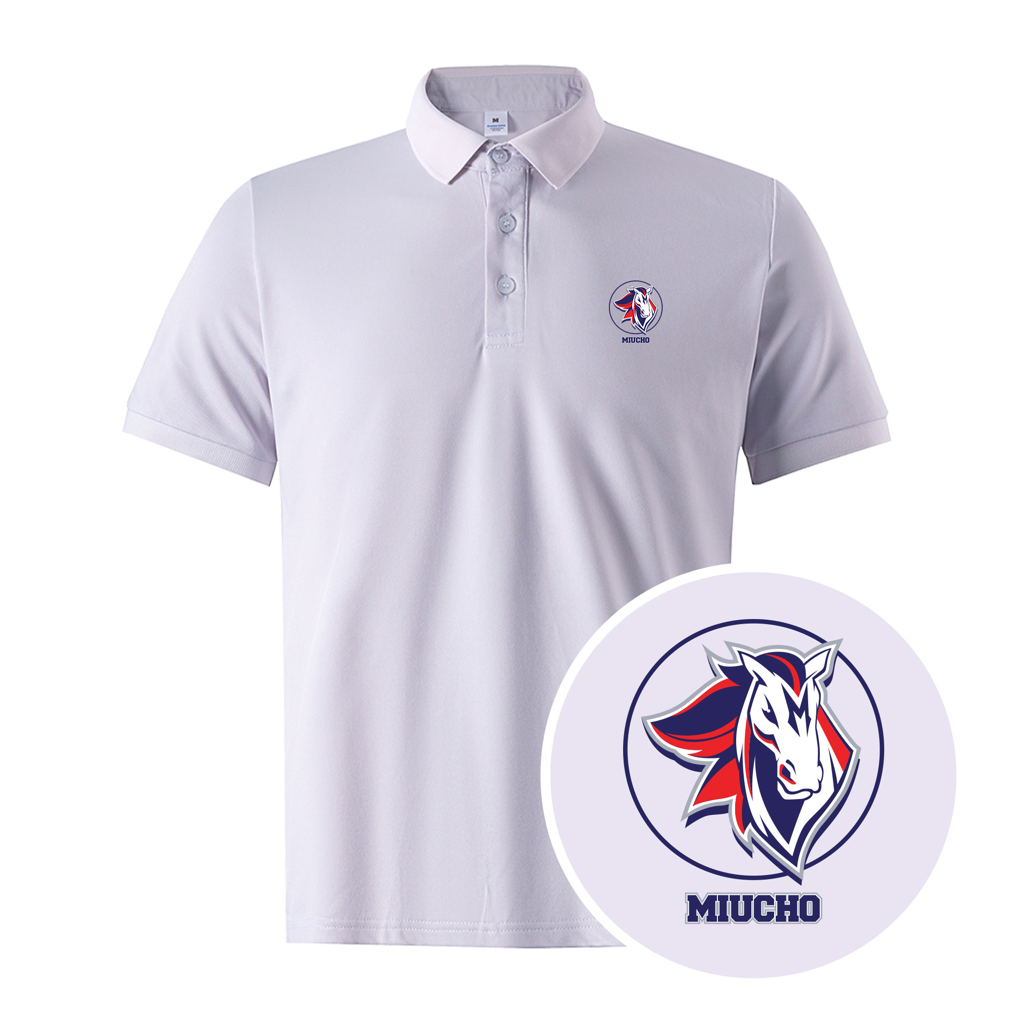 Áo polo nam form vừa 1895 Miucho Iconic vải cá sấu đứng form thoáng mát in basic_thumbnail_2