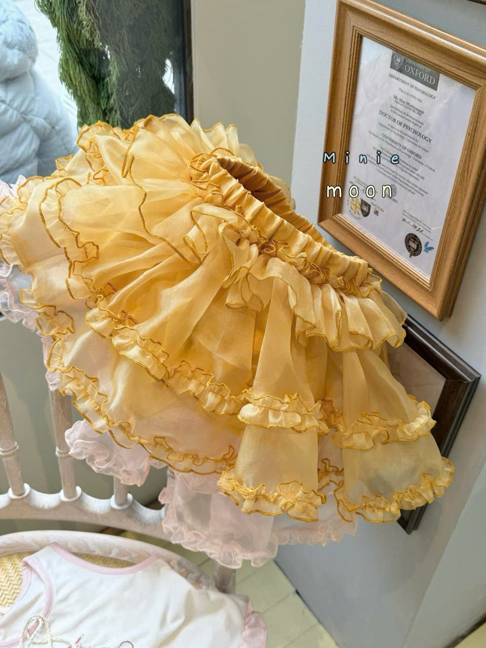 (E74) Chân váy voan vàng MNM_thumbnail_0