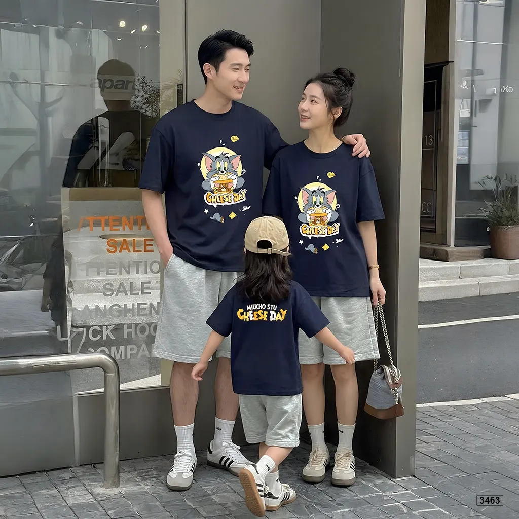 Áo thun form rộng gia đình Tom & Jerry Kado 3462_thumbnail_4