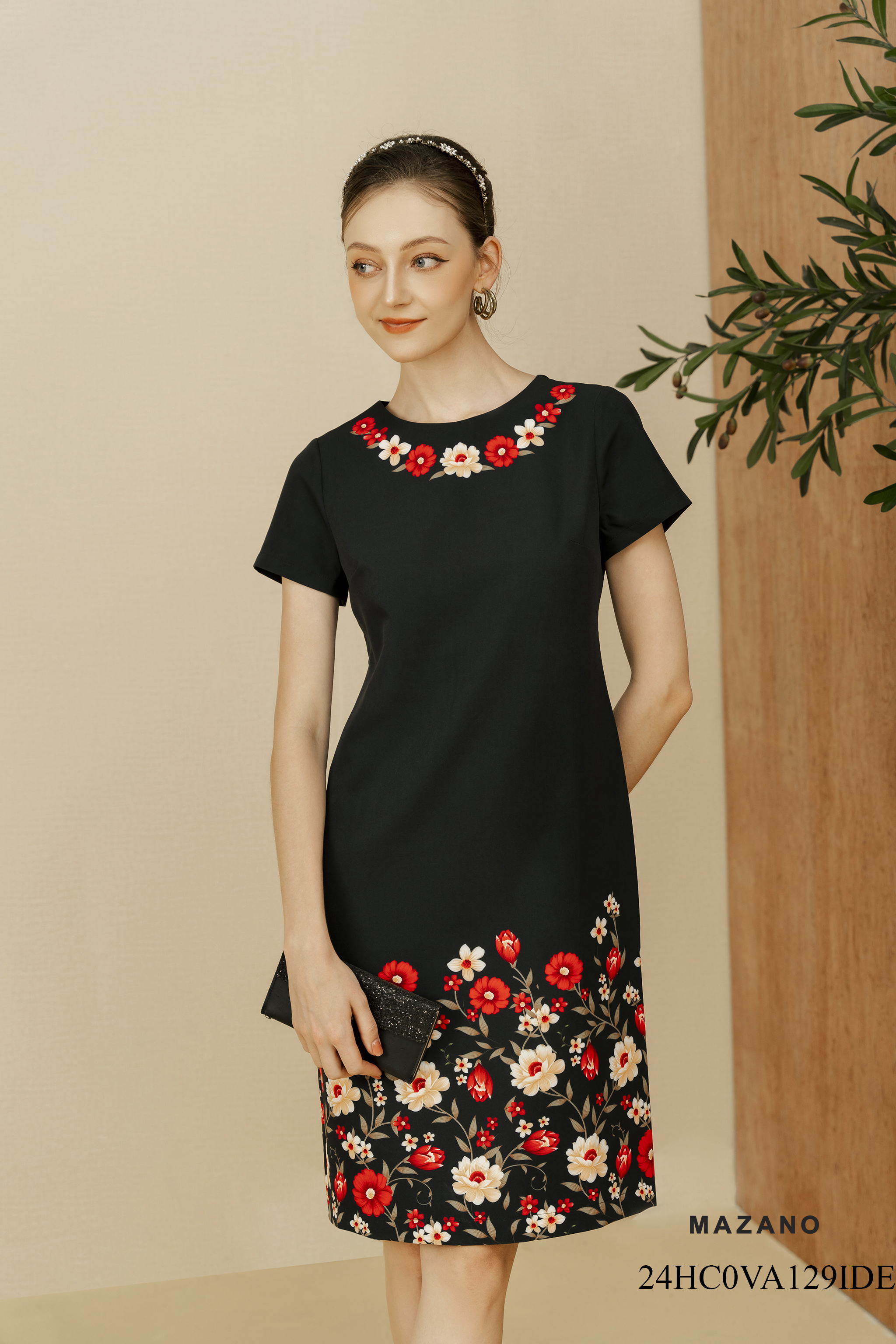 Đầm suông họa tiết in bố cục 129IDE_thumbnail_2