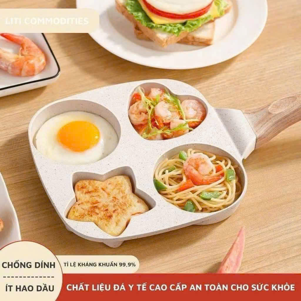 Chảo chia ngăn 4 hình