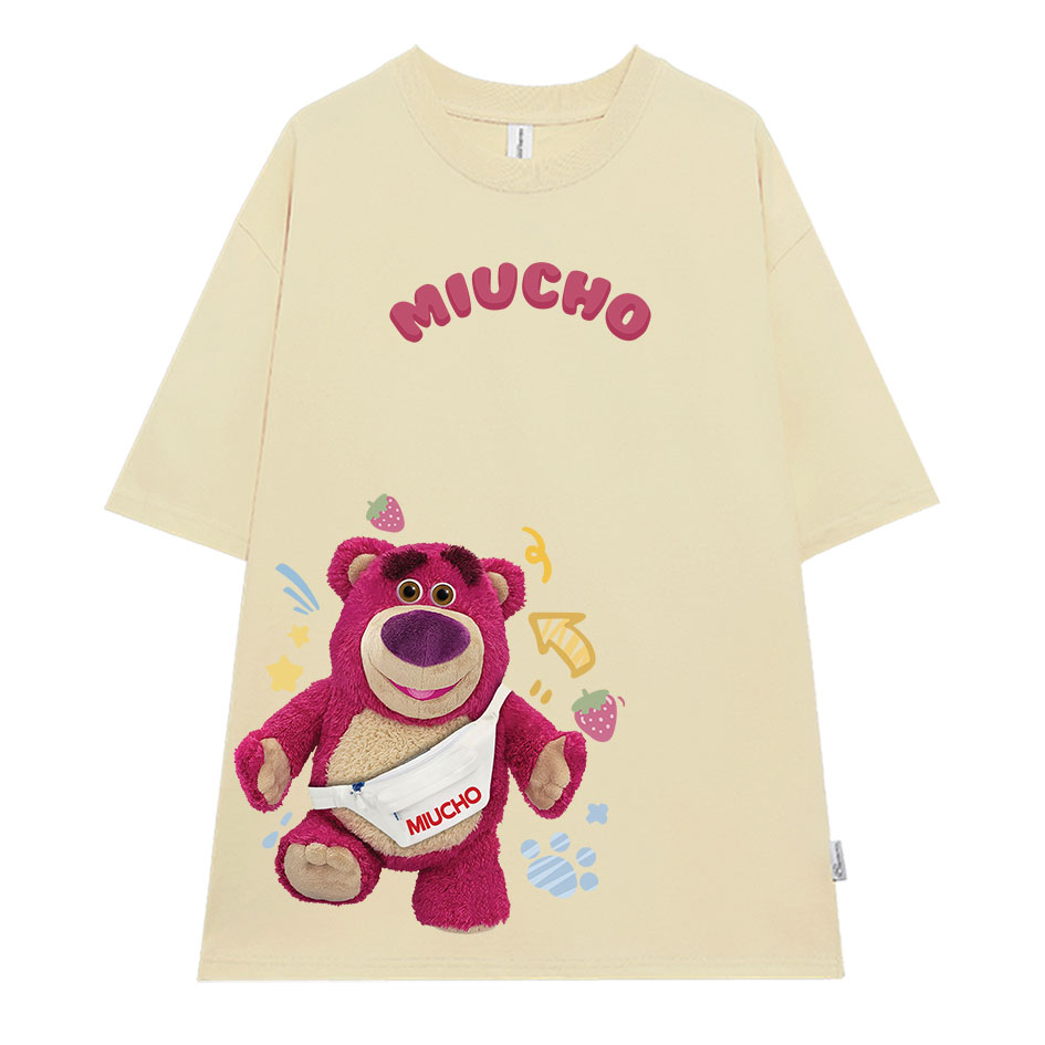 Áo thun nữ form rộng AT399 Miucho chất vải cotton in brand name_thumbnail_9