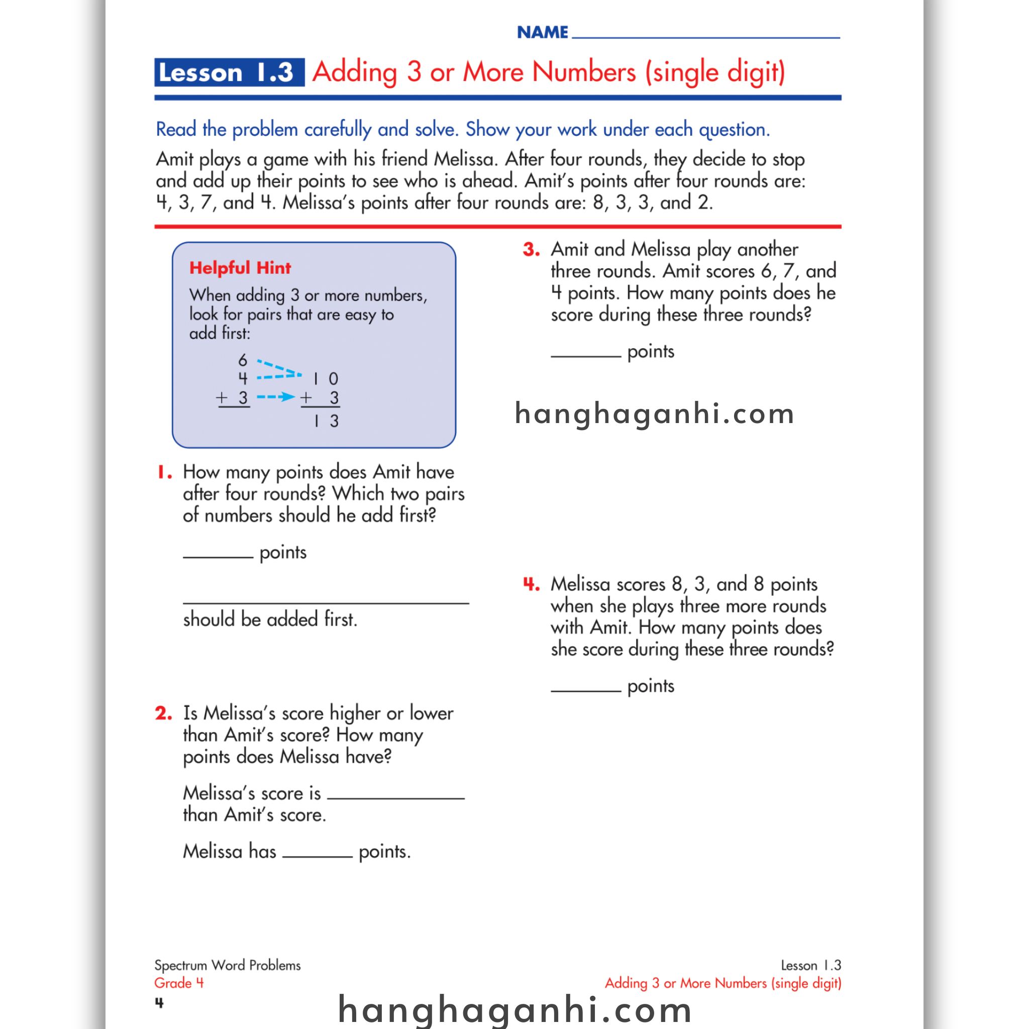 Sách Spectrum Word Problems Workbook Grade 4_thumbnail_4