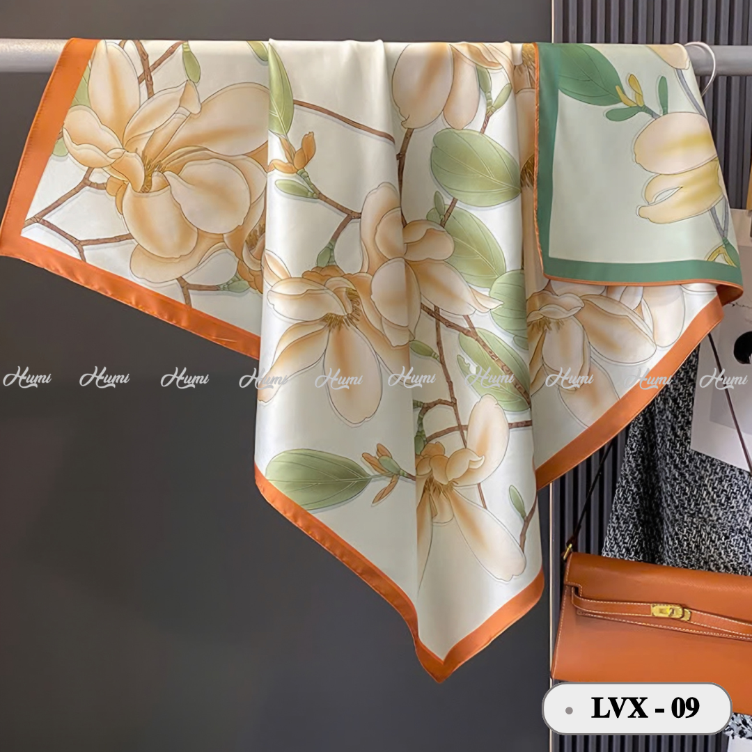 KHĂN LỤA VUÔNG 2 MẶT 90X90CM (LVX-09)