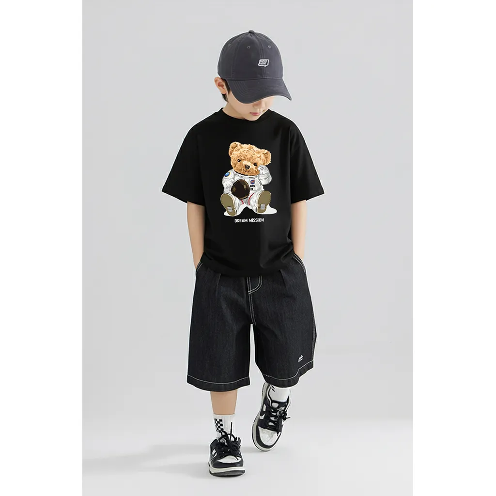 Áo thun kid form rộng Gấu Teddy dễ thương Kado vải cotton thoáng mát thoải mái cho bé 2915_thumbnail_3