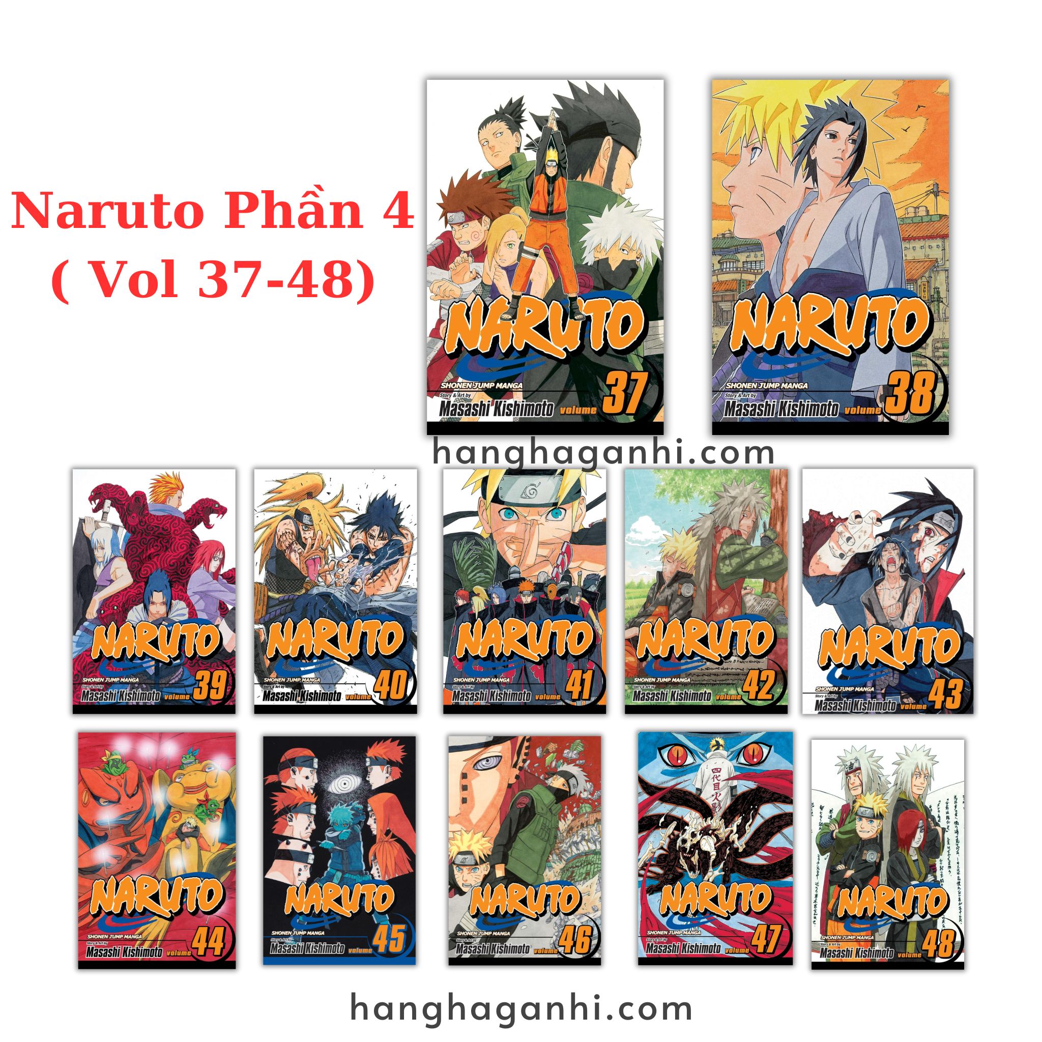 [TIẾNG ANH] - Truyện Tranh Manga Naruto Phần 4 (Volume 37-48)