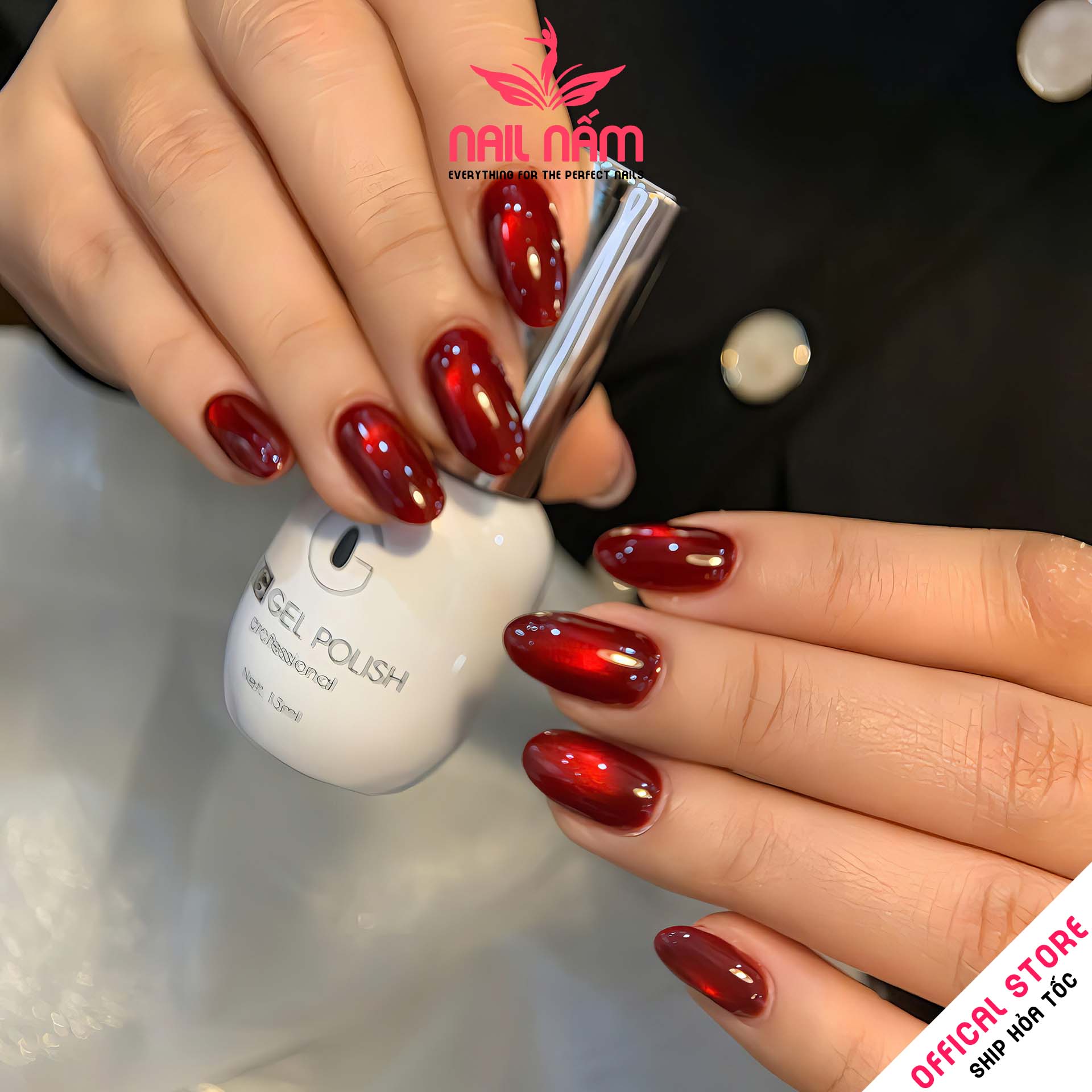 Sơn móng TG NAILS - Mắt mèo ánh trăng đỏ_thumbnail_2