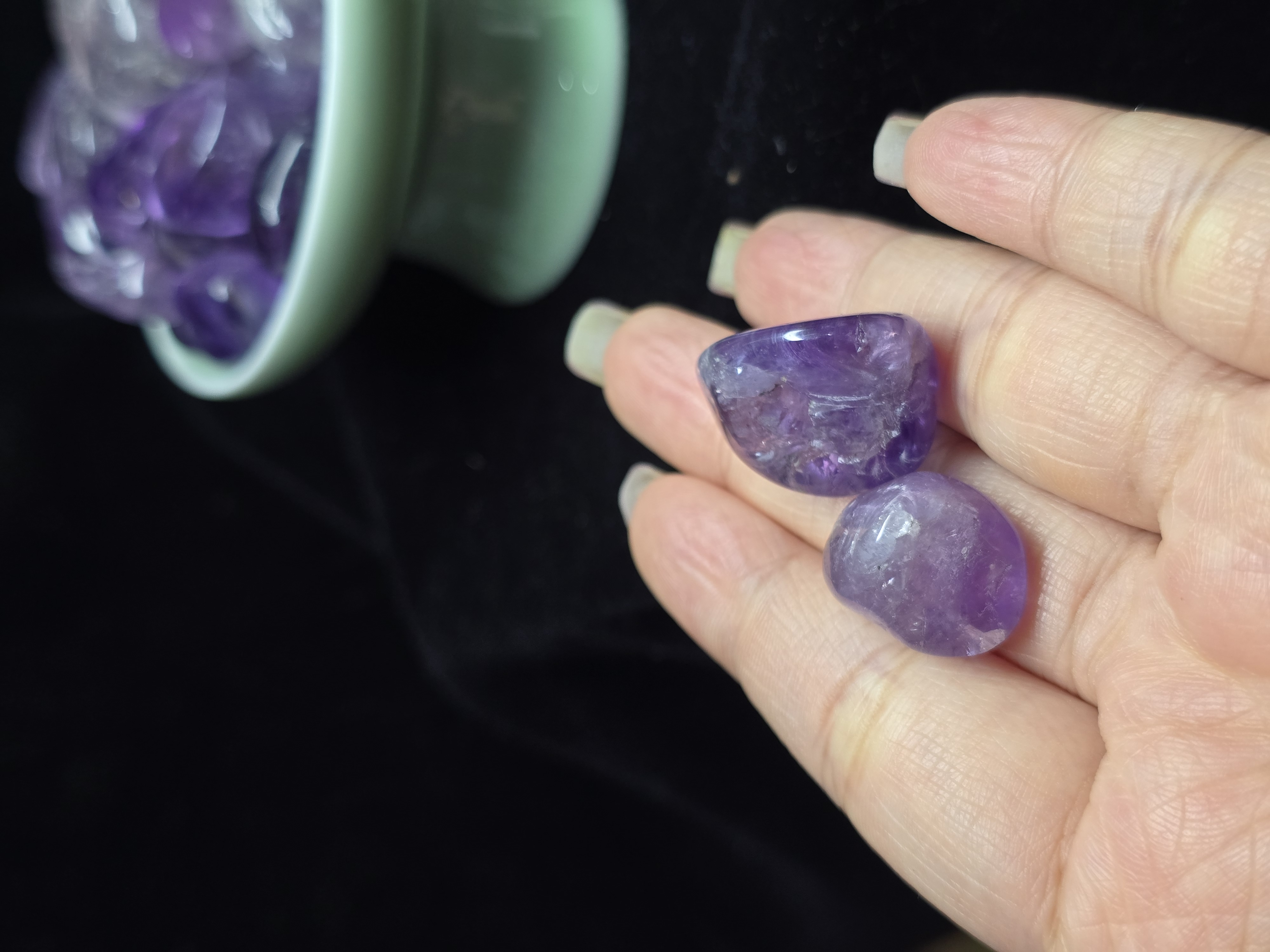 Chips Thạch Anh Tím High Quality Tự Nhiên Size 1 - 2cm