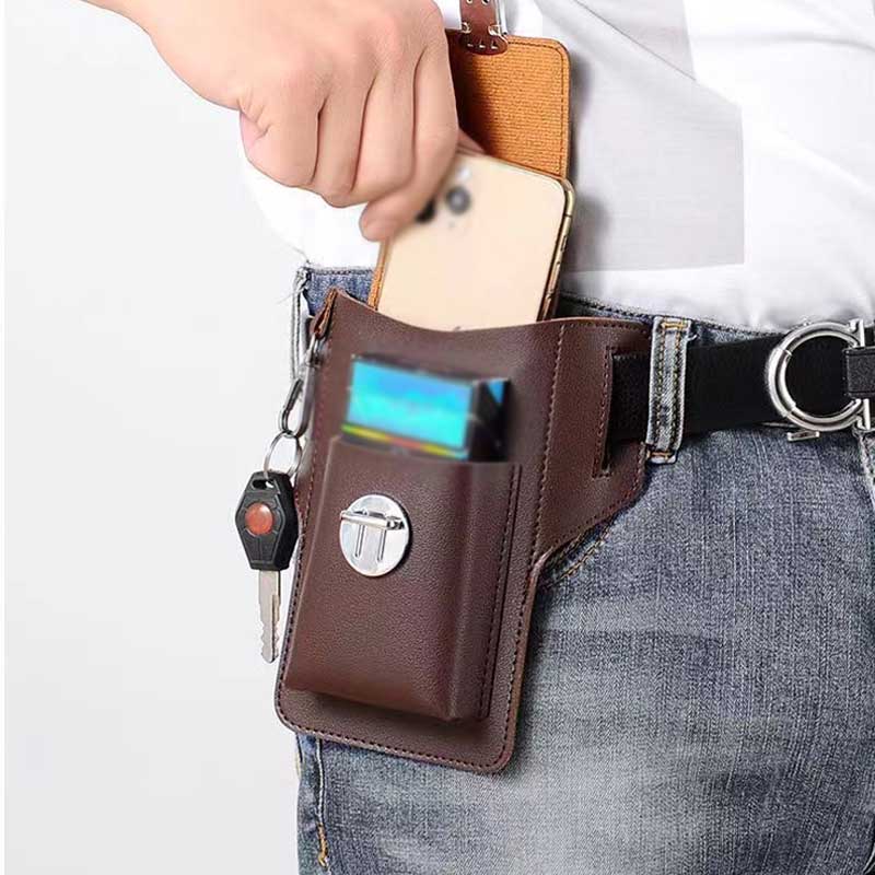 Túi Đựng Điện Thoại Đeo Thắt Lưng Da Mềm Cao Cấp Tiện Lợi Thời Trang_thumbnail_4