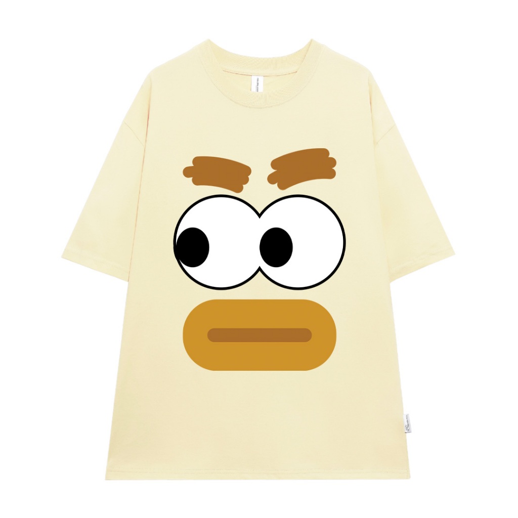 Áo thun couple cặp đôi hình thú mỏ vịt form rộng unisexATD1059 Miucho tay lỡ cổ tròn in artwork_thumbnail_7