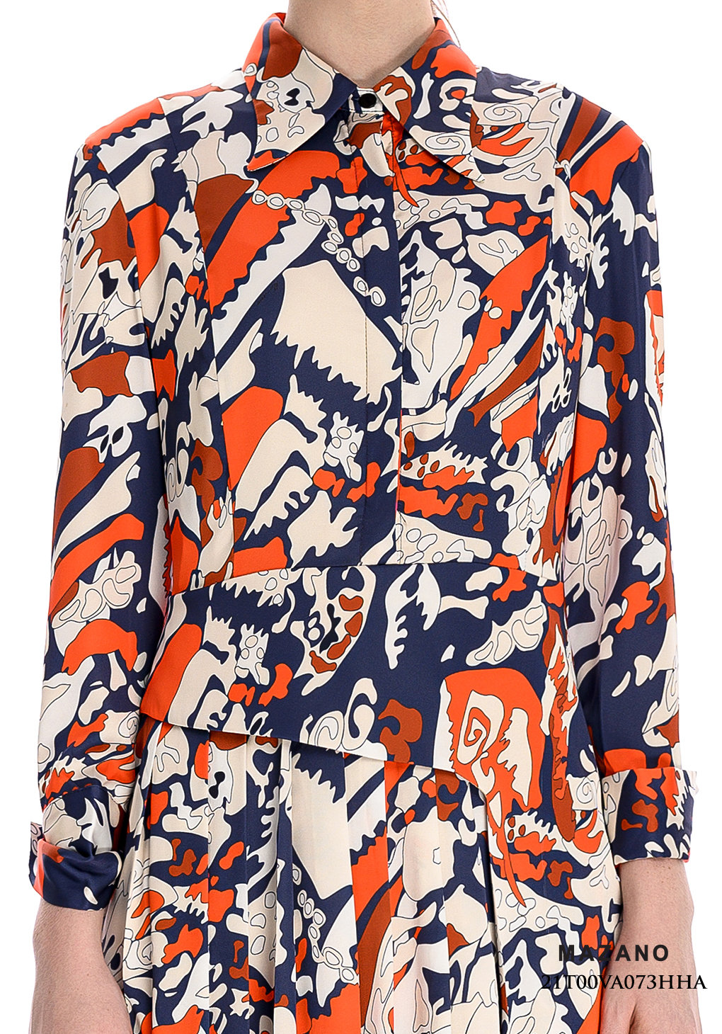 Đầm Họa Tiết Thắt Đai Xếp Ly Hiện Đại_thumbnail_5