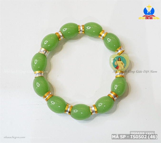 Vòng Mân Côi hạt đá hình bầu √_thumbnail_1