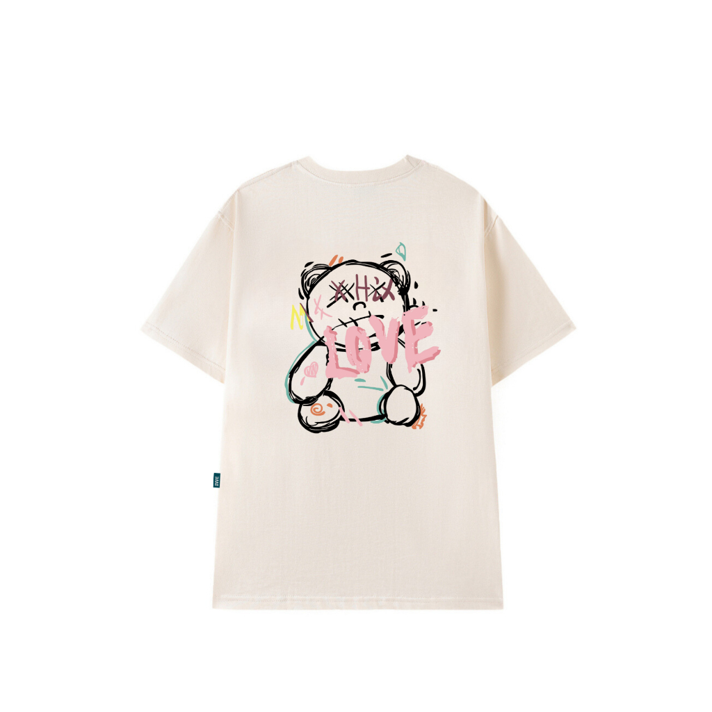 Áo phông unisex nam nữ hình Gấu LOVE local brand 𝐖𝐞 𝐓𝐞𝐞 - WU0847_thumbnail_1