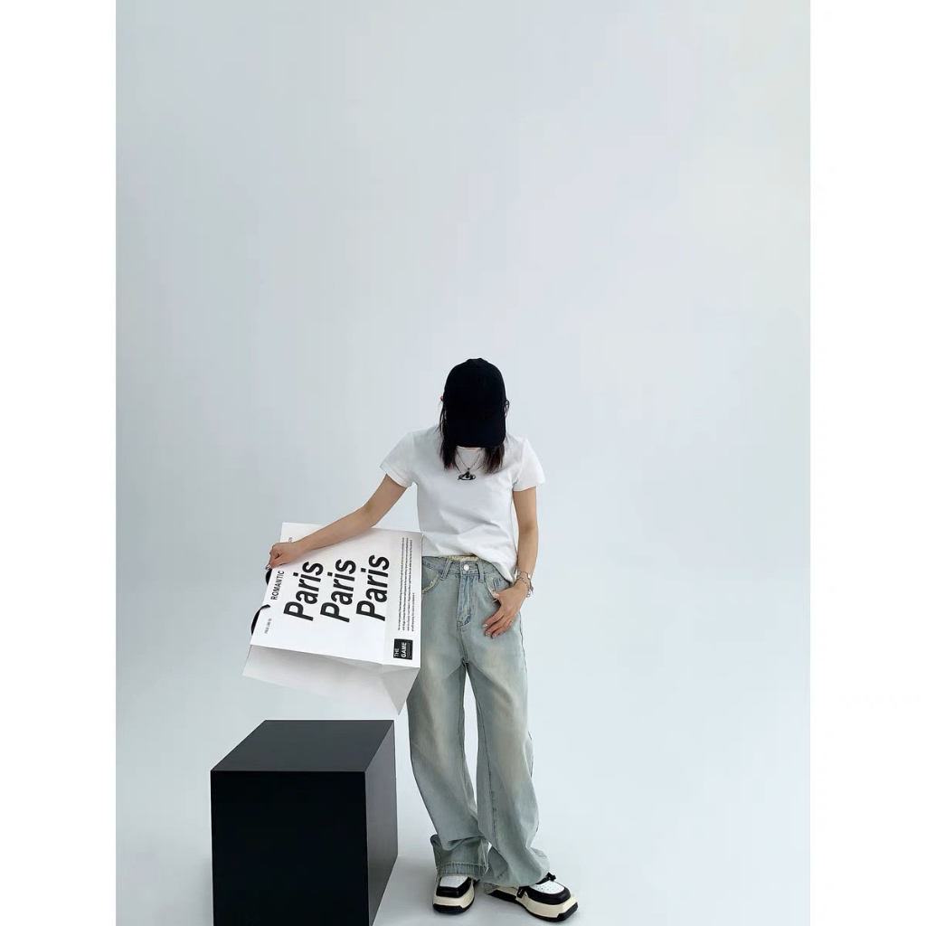 Áo thun baby tee AB120 Miucho chất vải cotton in Typographic_thumbnail_3