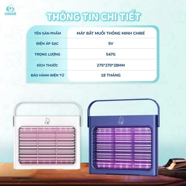 MÁY BẮT MUỖI THÔNG MINH CHIBÉ - Trắng_thumbnail_4