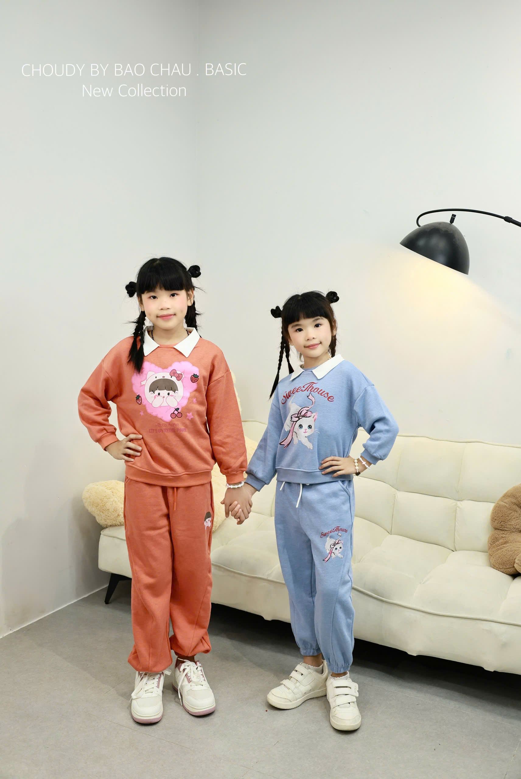 SALE S176 SET BỘ BÉ GÁI CÓ CỔ 3 MÀU_thumbnail_1