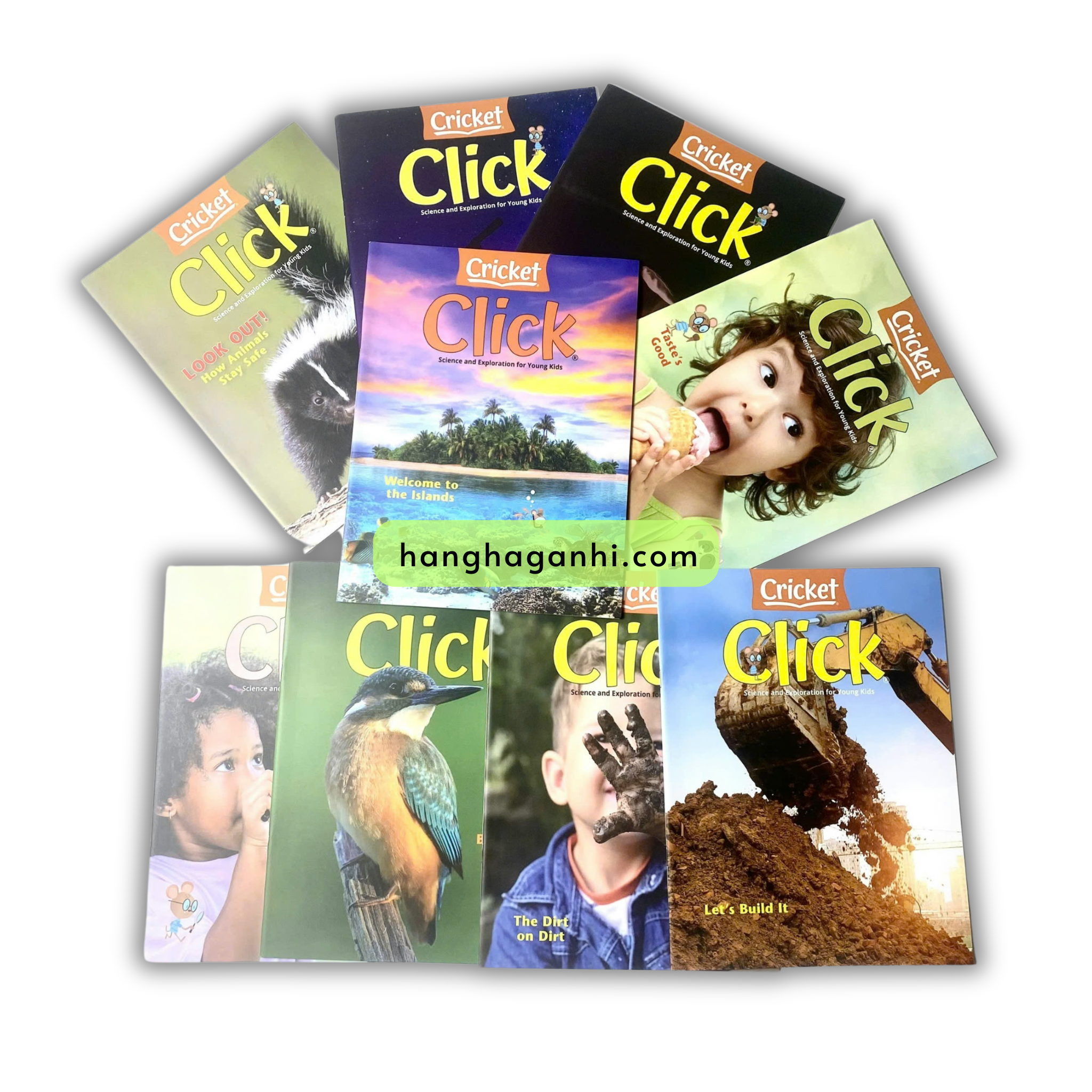 Bộ 9 cuốn tạp chí khoa học Click Tiếng Anh sách nhập khẩu, kèm file nghe_thumbnail_0