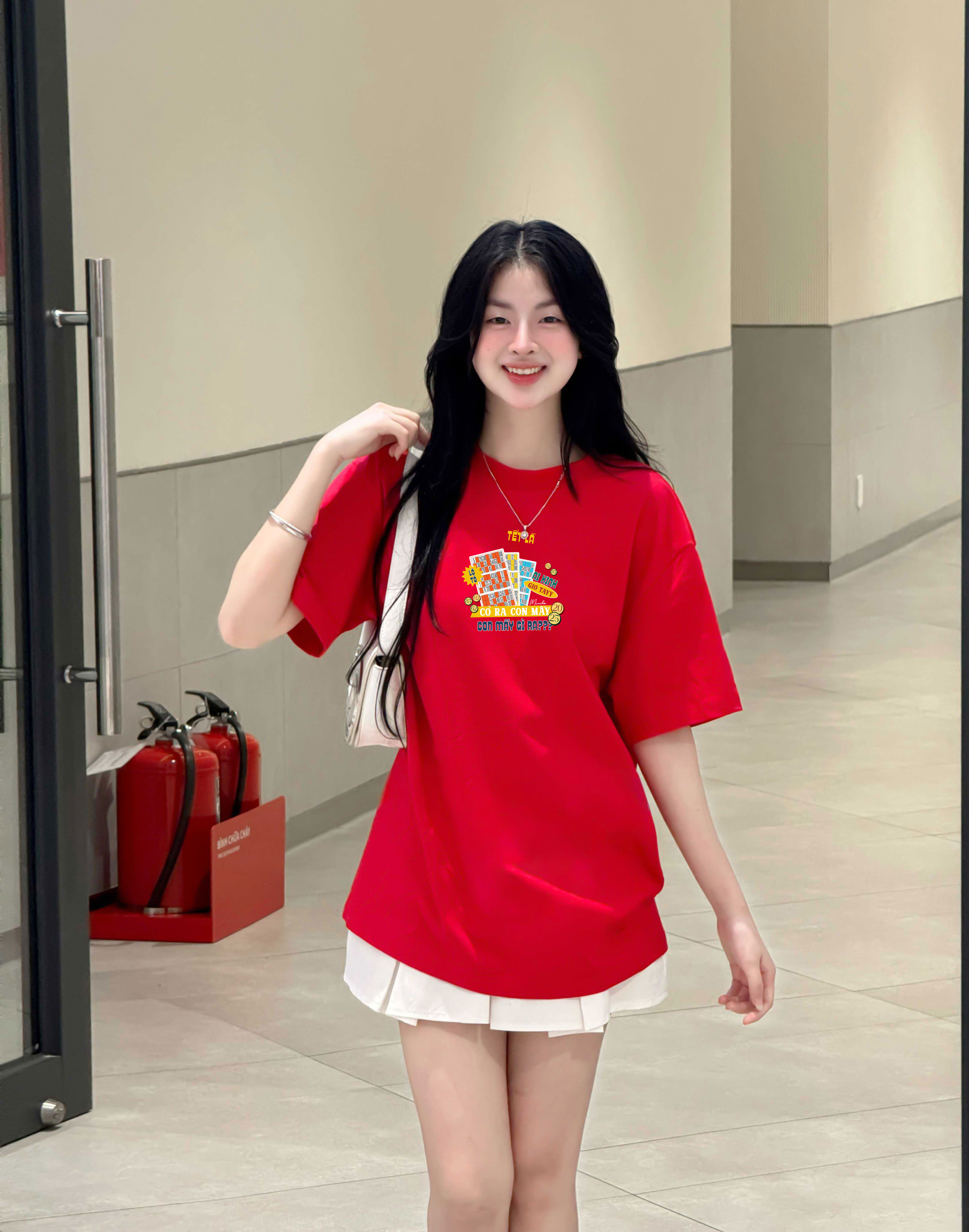 Áo thun TẾT LÀ form rộng cổ tròn chất vải cotton 4c thoáng mát Miucho BST in mix_thumbnail_3