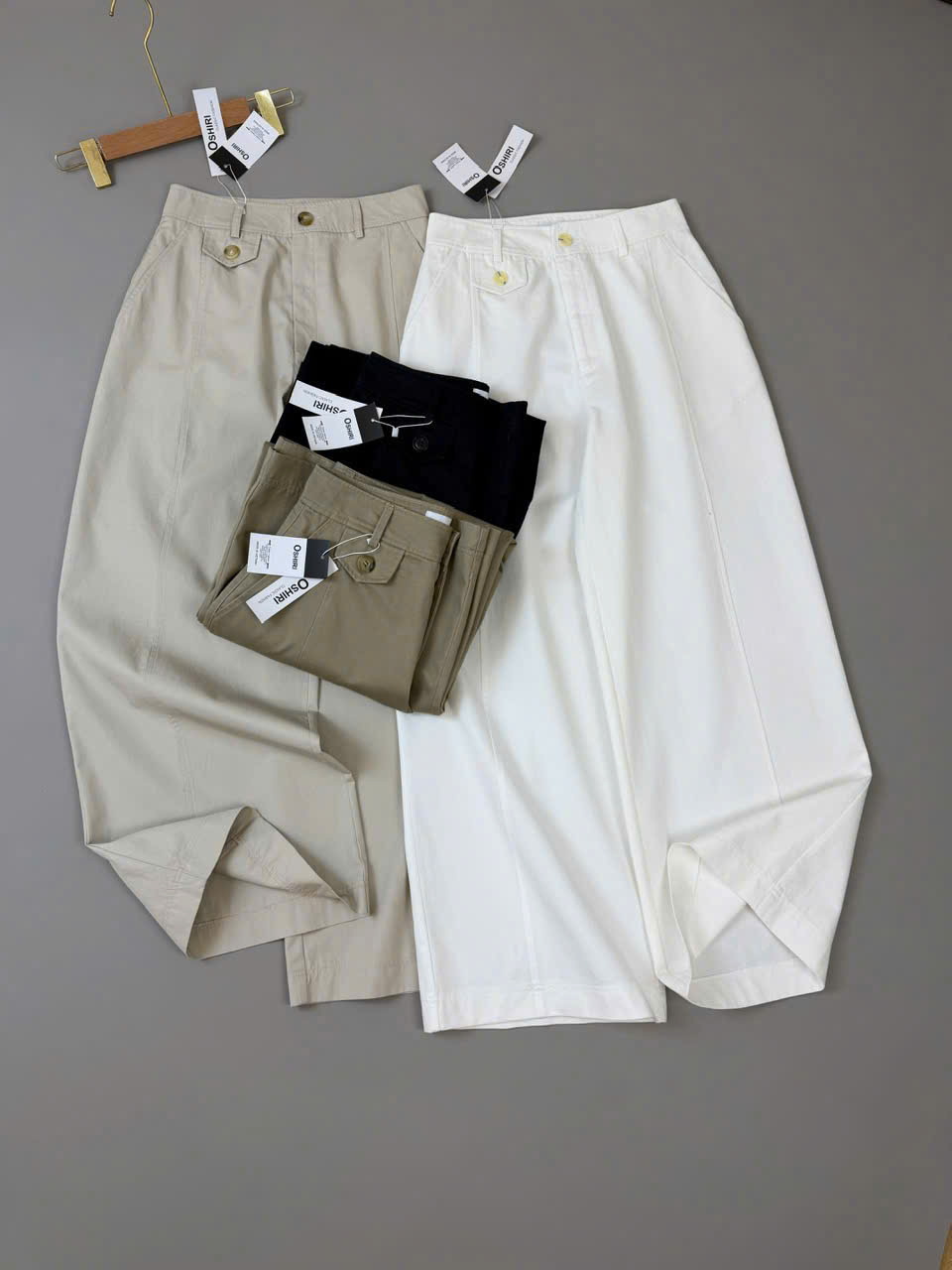 HQ27 Quần kaki suông 4 màu ( NÂU )