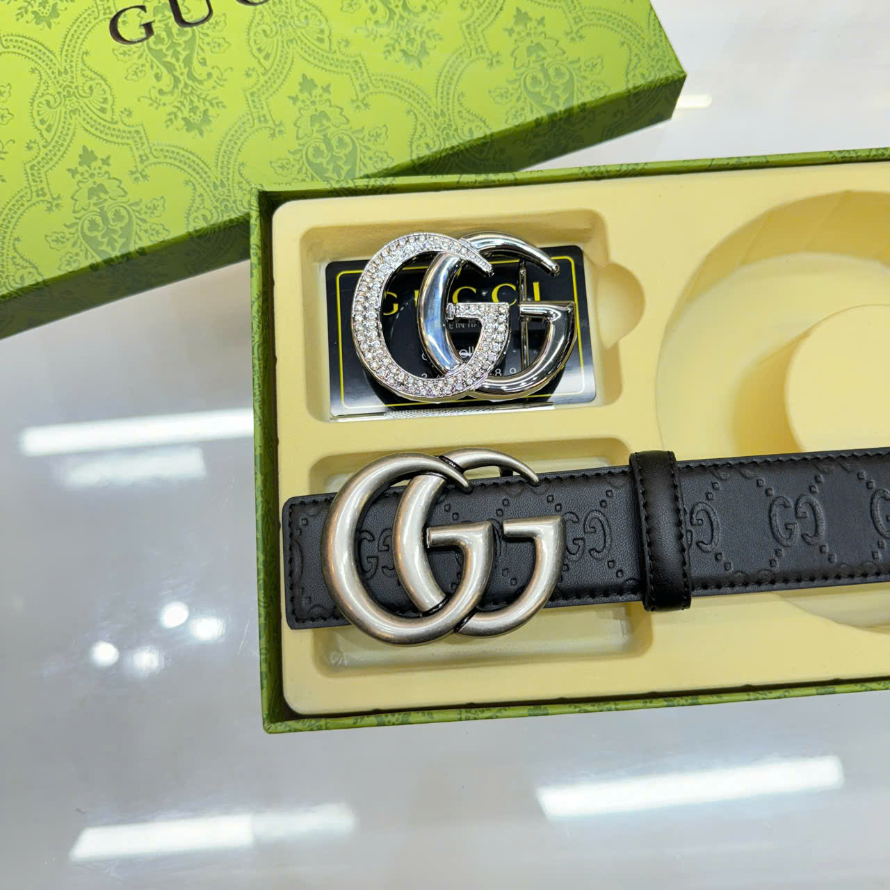 Thắt lưng Gucci GG Interlocking Logo