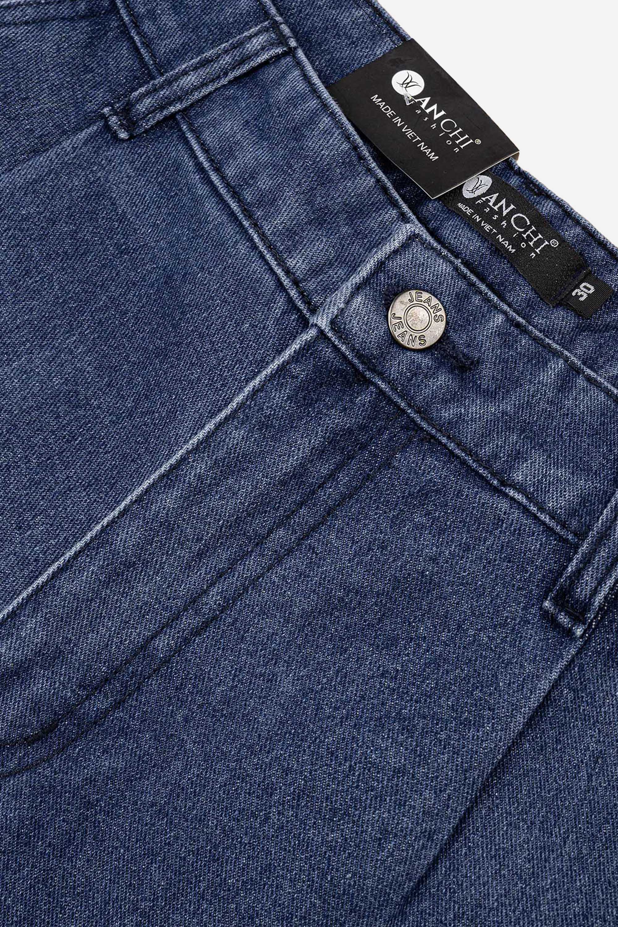 Quần Jeans 1 Li Nam Trung Niên ANCHI Chất Liệu Cafe Dáng Suông Túi Chéo Cao Cấp Màu Xanh Nhạt_thumbnail_4