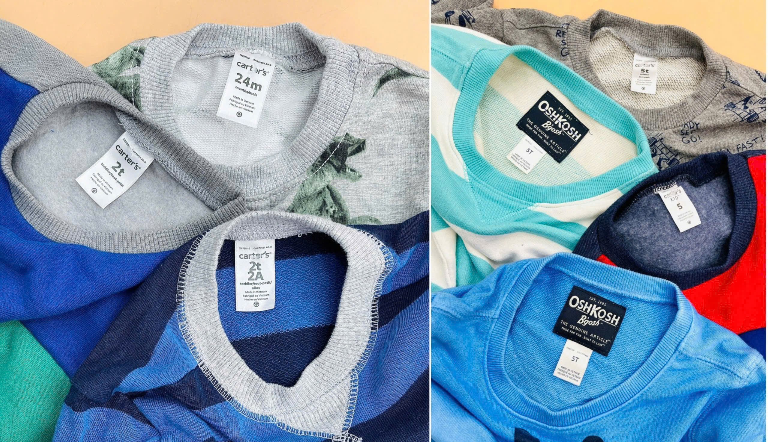 Set 3 áo bé tay dài ( NGẪU NHIÊN ) - mua từ 2set có trùng_thumbnail_12