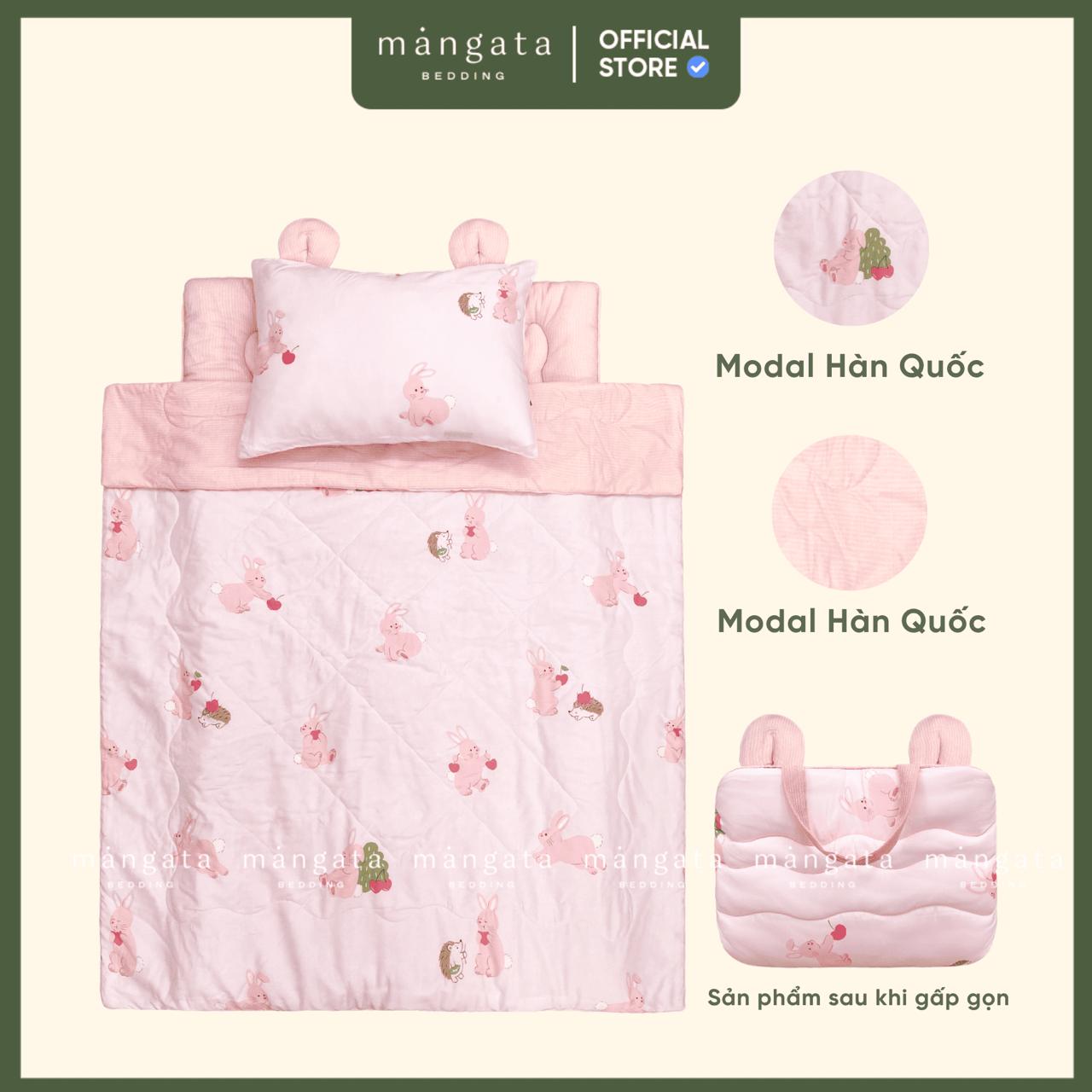 Mẫu Thỏ nhím - Bộ chăn gối gấp gọn đi học_thumbnail_1