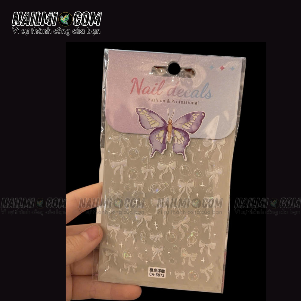 Sticker nail nơ CA-6872
