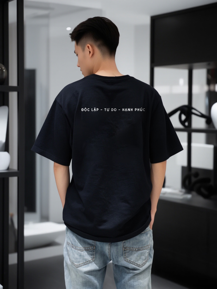 Áo phông local brand Việt Nam tôi yêu form rộng 2141 Miucho Iconic vải cotton 4c 220 gsm in mix_thumbnail_8