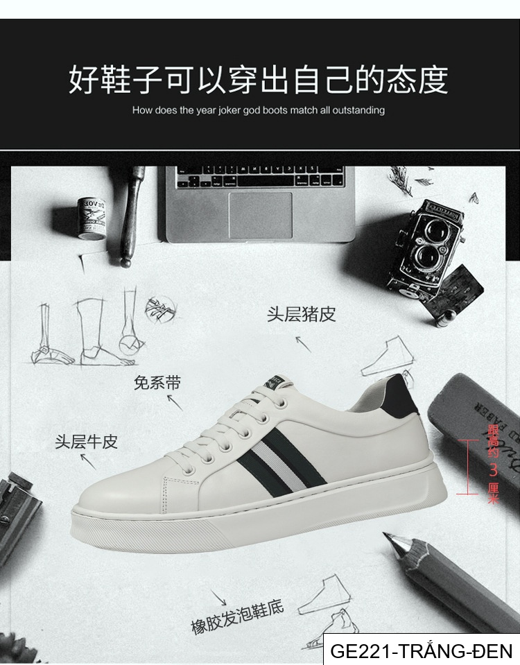 GE221 - Giày thể thao nam da thật giày thường ngày cao cấp dễ phối hợp thời trang nam giày nam ga châu Âu sang trọng nhẹ nhàng xỏ chân lười_thumbnail_8
