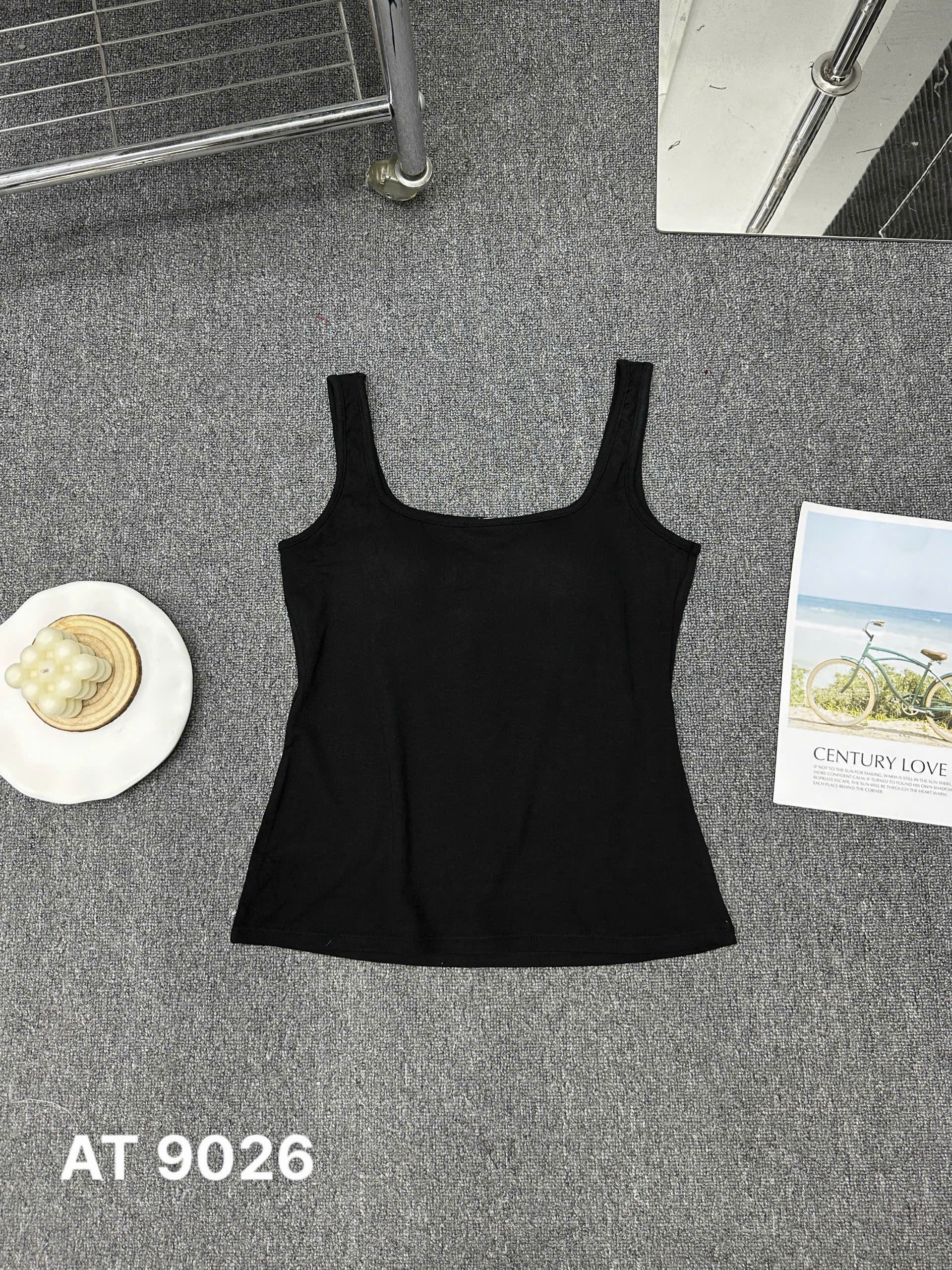 Áo 2 dây bản to cổ U bigsize AT9026 dành cho nàng béo mập từ 55-90kg_thumbnail_6