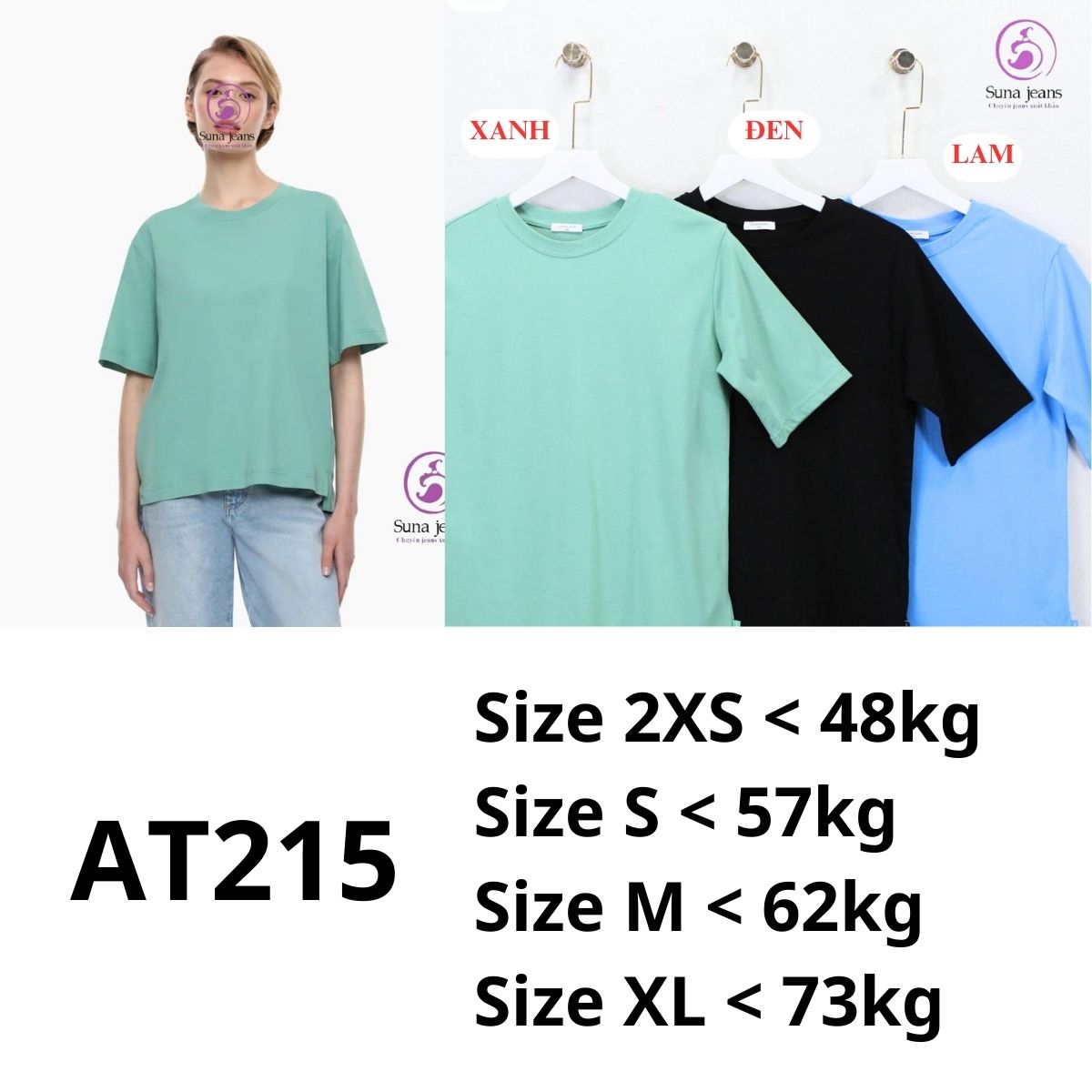 AT215- Áo thun nữ G.J