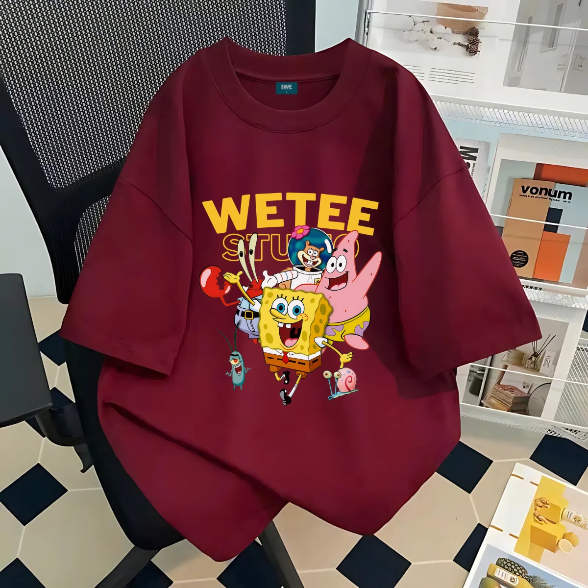 Áo thun local brand We Tee Gia Đình Bọt Biển dáng oversize rộng nam nữ cotton 250 gsm - WU1088