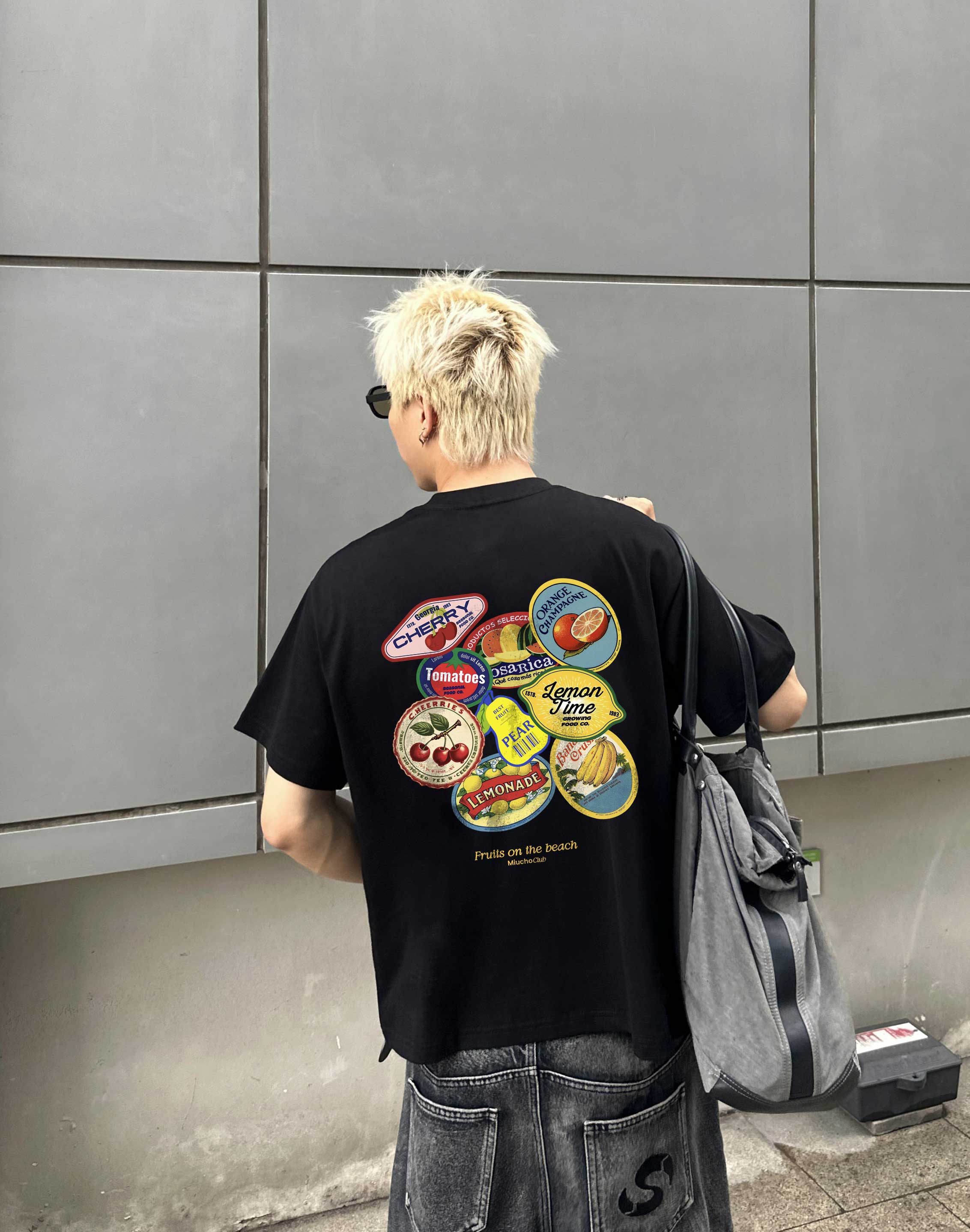 Áo phông mùa hè form boxy 2152 Miucho Club vải cotton 2c 250gsm cổ tròn thoáng mát in artwork_thumbnail_6