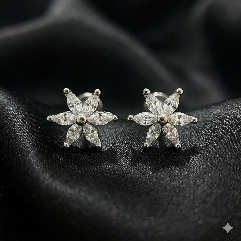 Khuyên kiểu hoa dài 6 cánh to dẹt_thumbnail_2