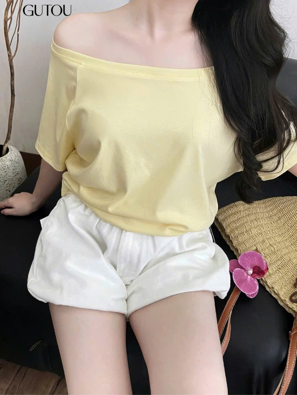 [ GUTOU ] Quần Short Jean Puffed Hem_thumbnail_8