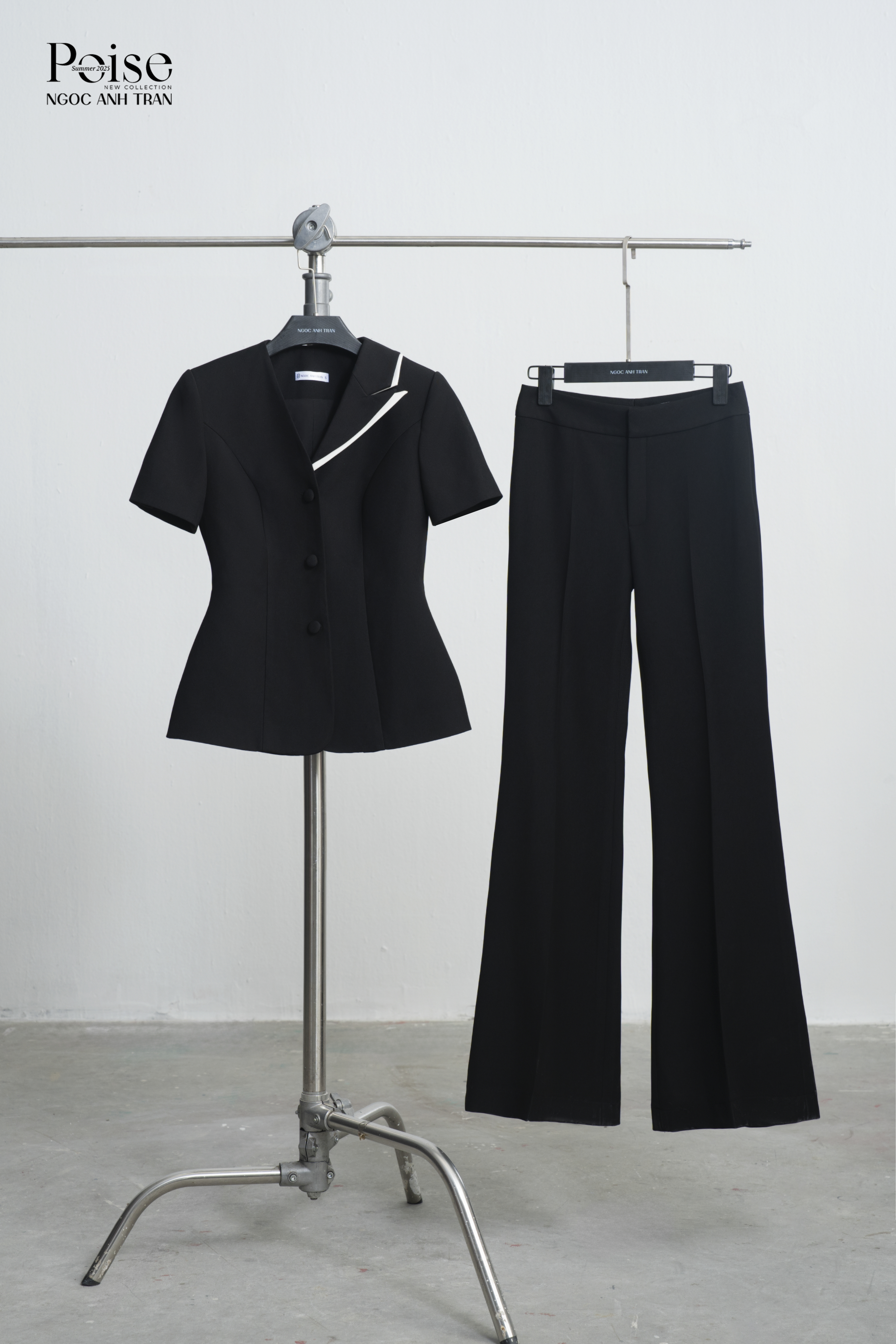 Set V040 - Set vest cộc tay cổ cách điệu kèm quần ống loe_thumbnail_4