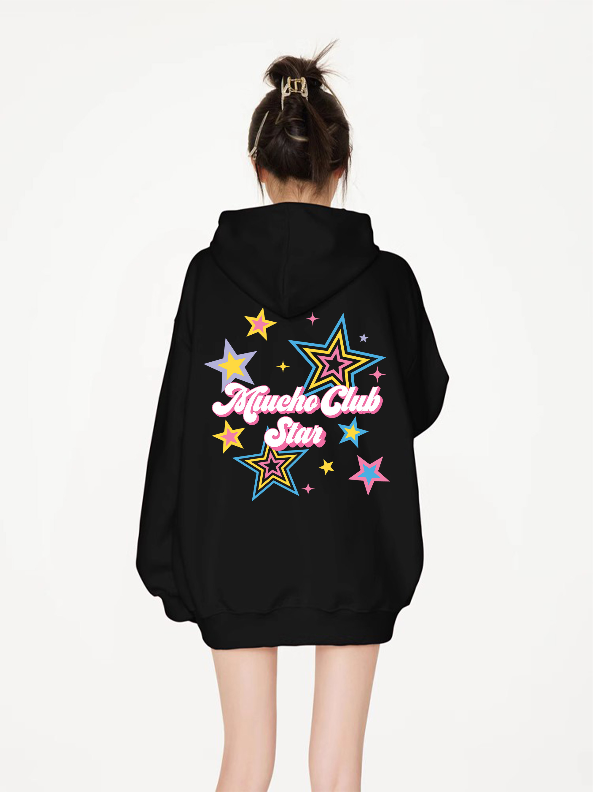 Áo hoodie nữ form rộng dày dặn vải nỉ chân cua HDD1643 Miucho in mix_thumbnail_2