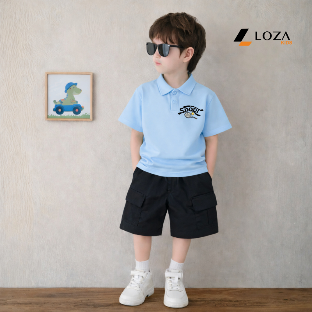 Set bộ Polo bé trai hình chữ SPORT - Loza Kids BU598_thumbnail_6