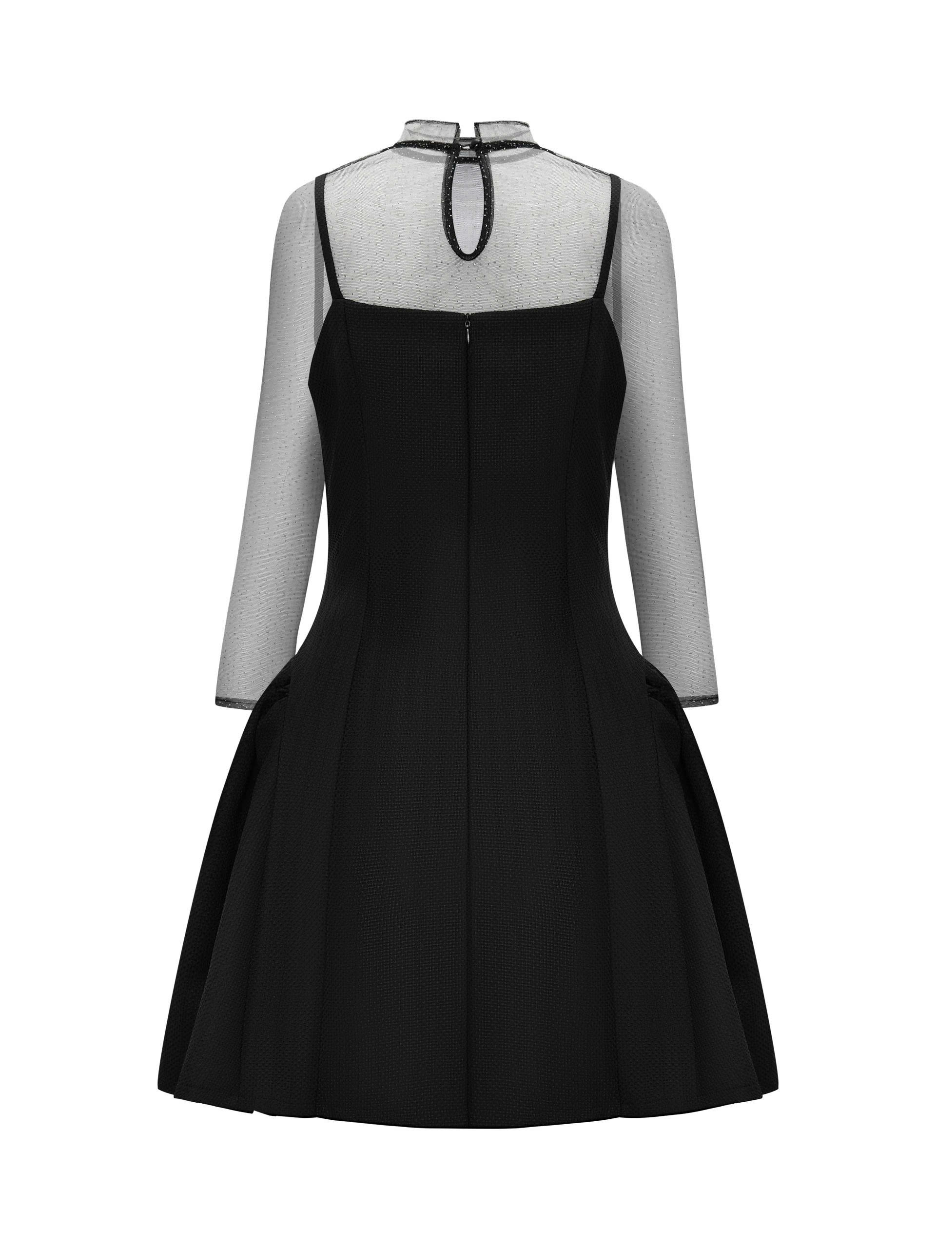 BIGSIZE NỮ - Sét đầm dáng A kèm áo kim tuyến V-DA215_thumbnail_5