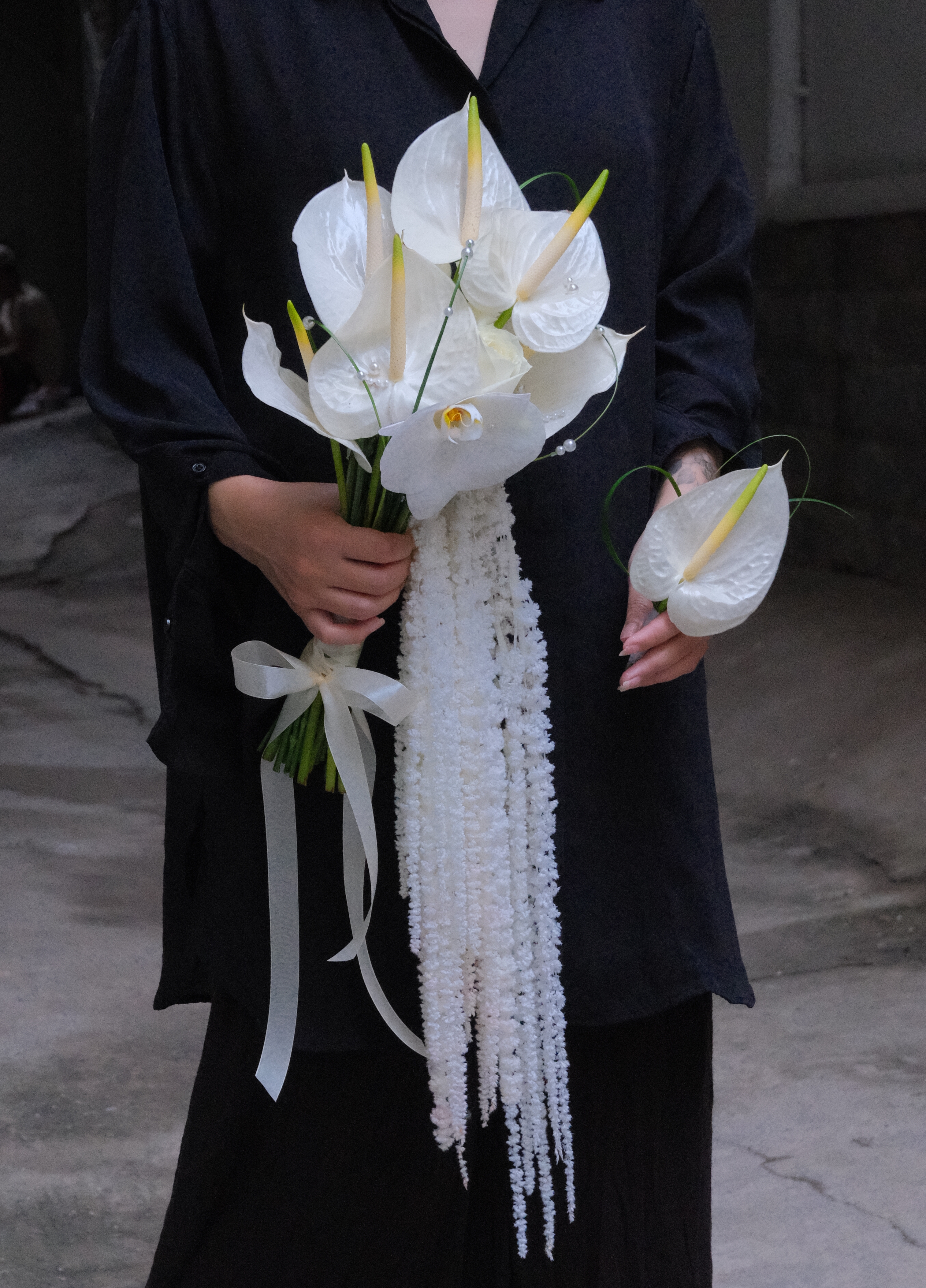 Bó hoa cưới hồng môn