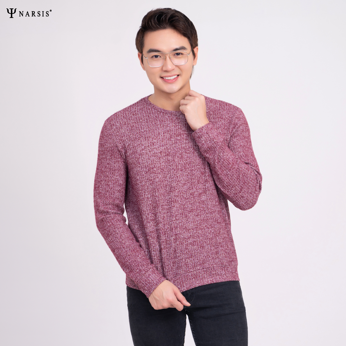 ÁO THU ĐÔNG NAM D0028 NARSIS VẢI LEN COTTON ẤM ÁP, THOÁNG MÁT, GIỮ ẤM TỐT, MỀM MẠI_thumbnail_2