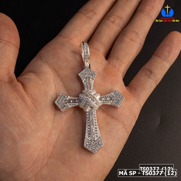 Thánh Giá bạc đính đá D54_thumbnail_1