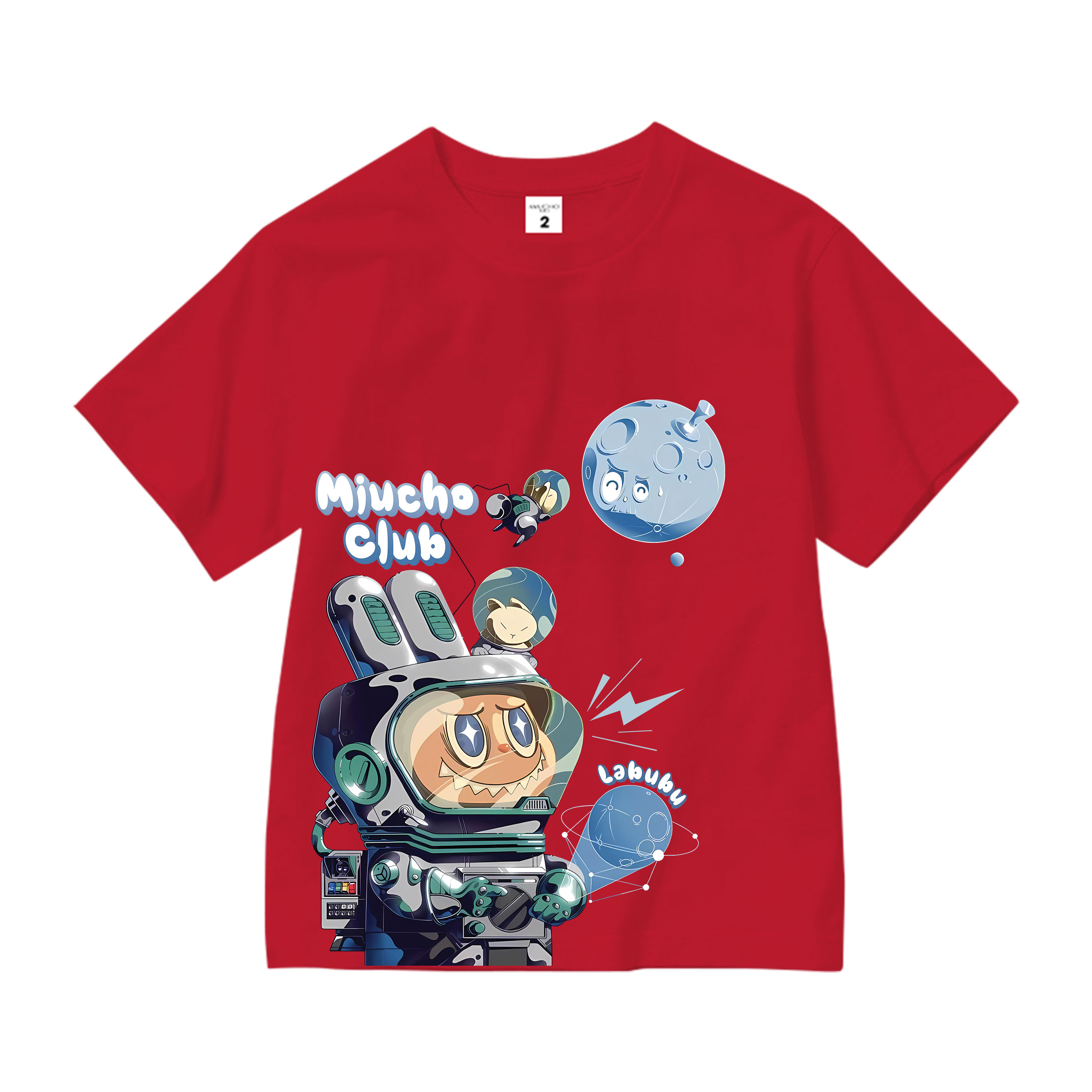 Áo thun bé trai labubu form rộng AED1497 Miucho Kid vải cotton thoáng mát cổ tròn in artwork_thumbnail_9