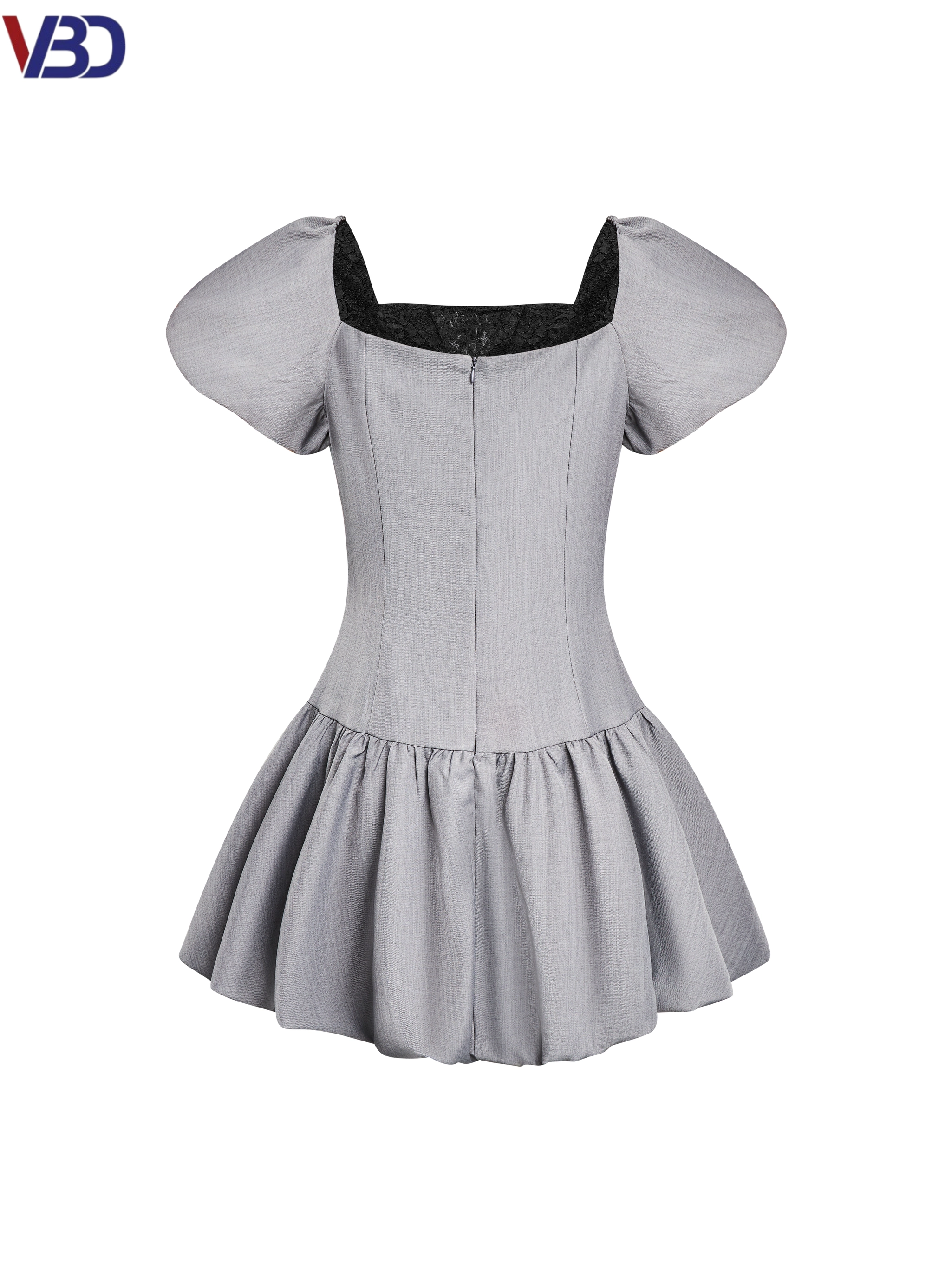 Đầm phồng tùng bí phối ren ngực bigsize DA170 dành cho nàng béo mập từ 55-95kg_thumbnail_2