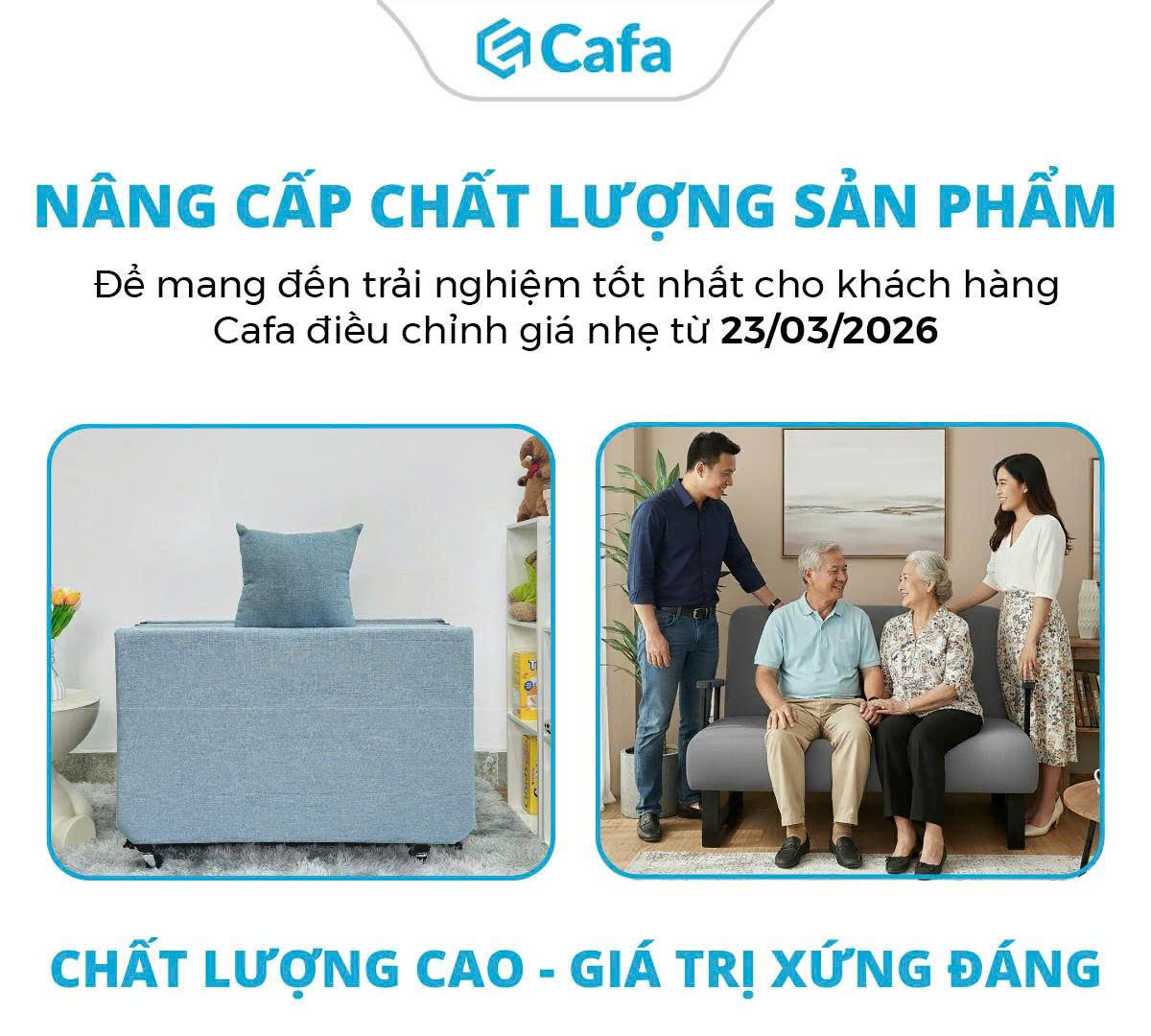 THÔNG BÁO ĐIỀU CHỈNH GIÁ  SẢN PHẨM TỪ NGÀY 23/03/2026