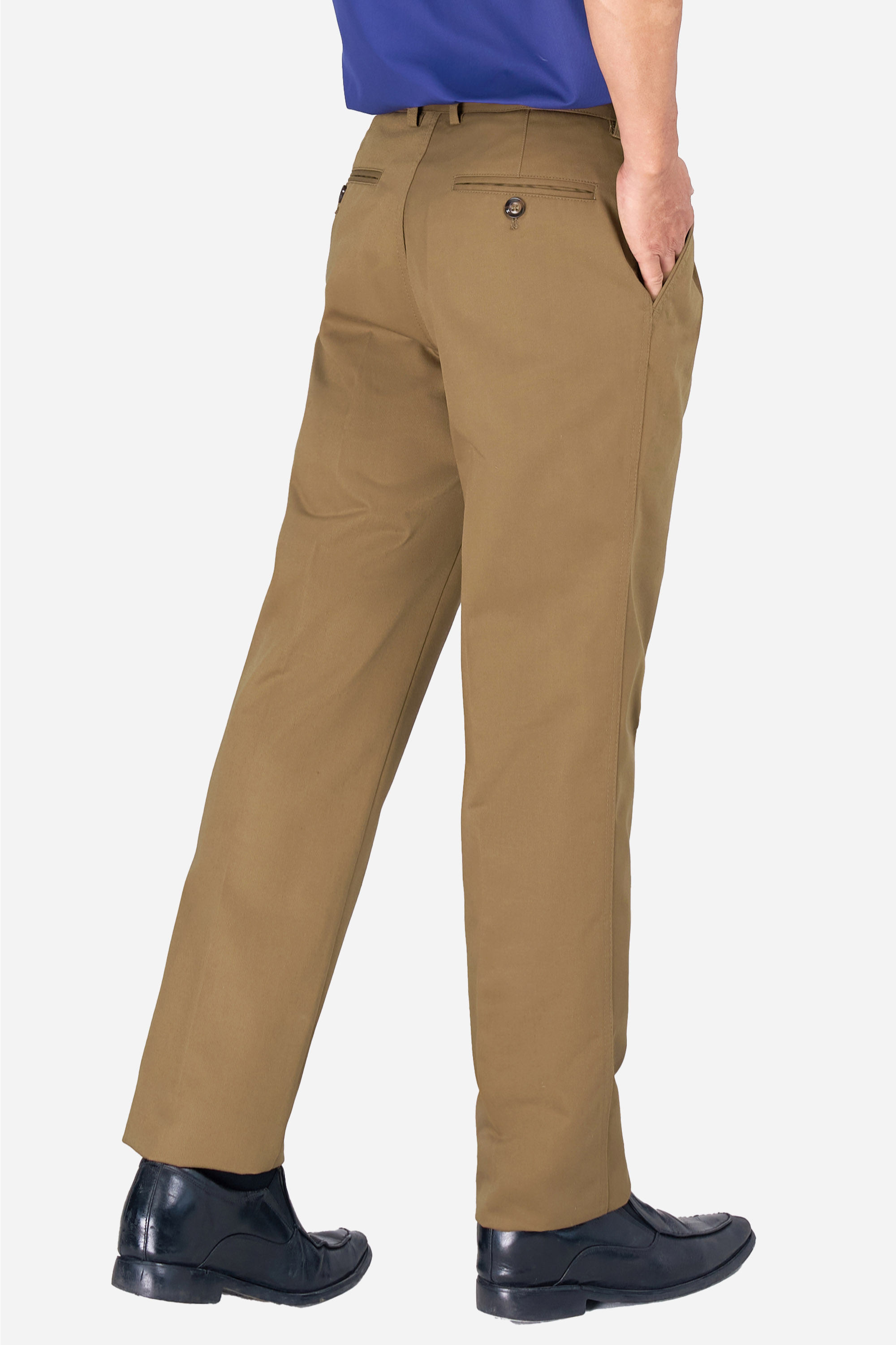 Quần Kaki Thô 2 Li Nam Trung Niên ANCHI Phom Suông Ống Rộng Màu Vàng Nhạt_thumbnail_38