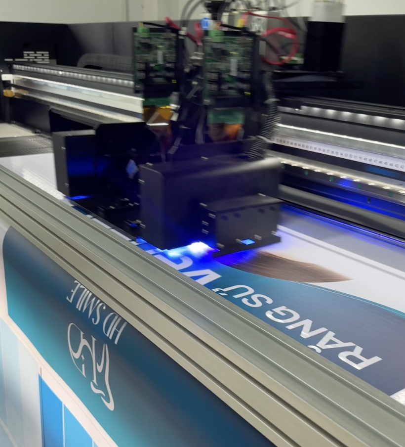 In bạt Hàn Quốc uv xuyên đèn 