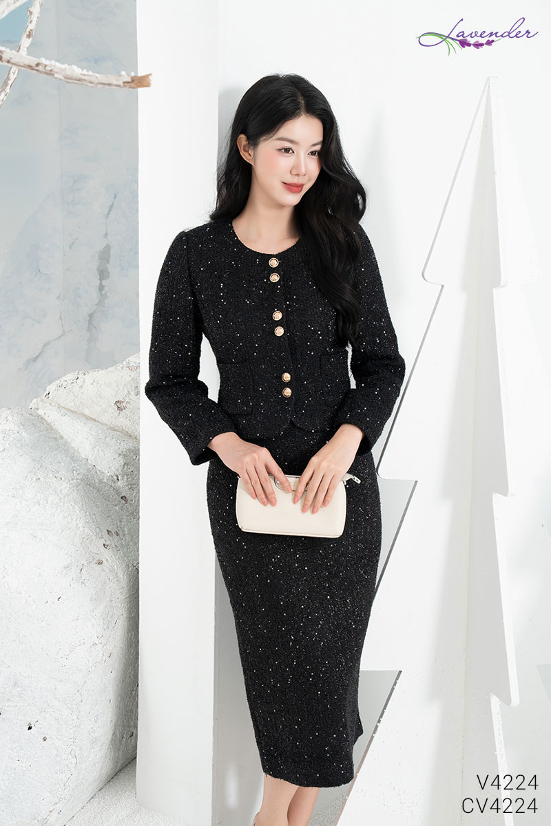 Áo dạ tweed cúc đôi V4224_thumbnail_8